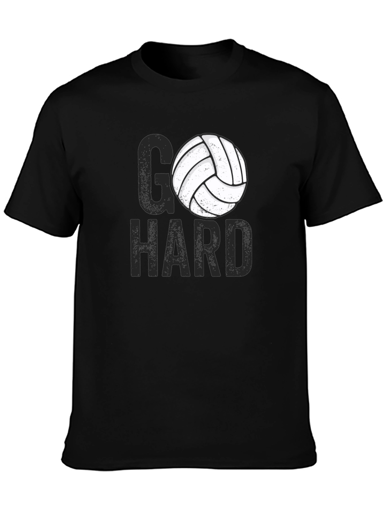 Go Hard Volleyball Graphic T-Shirt