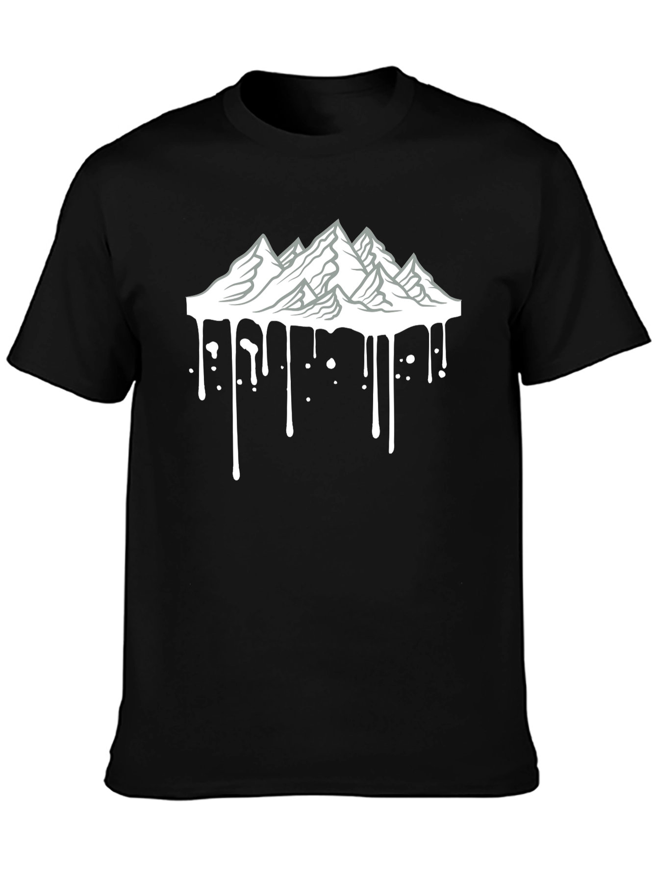 Mountain Drip Graphic Tee - Cool Casual Style