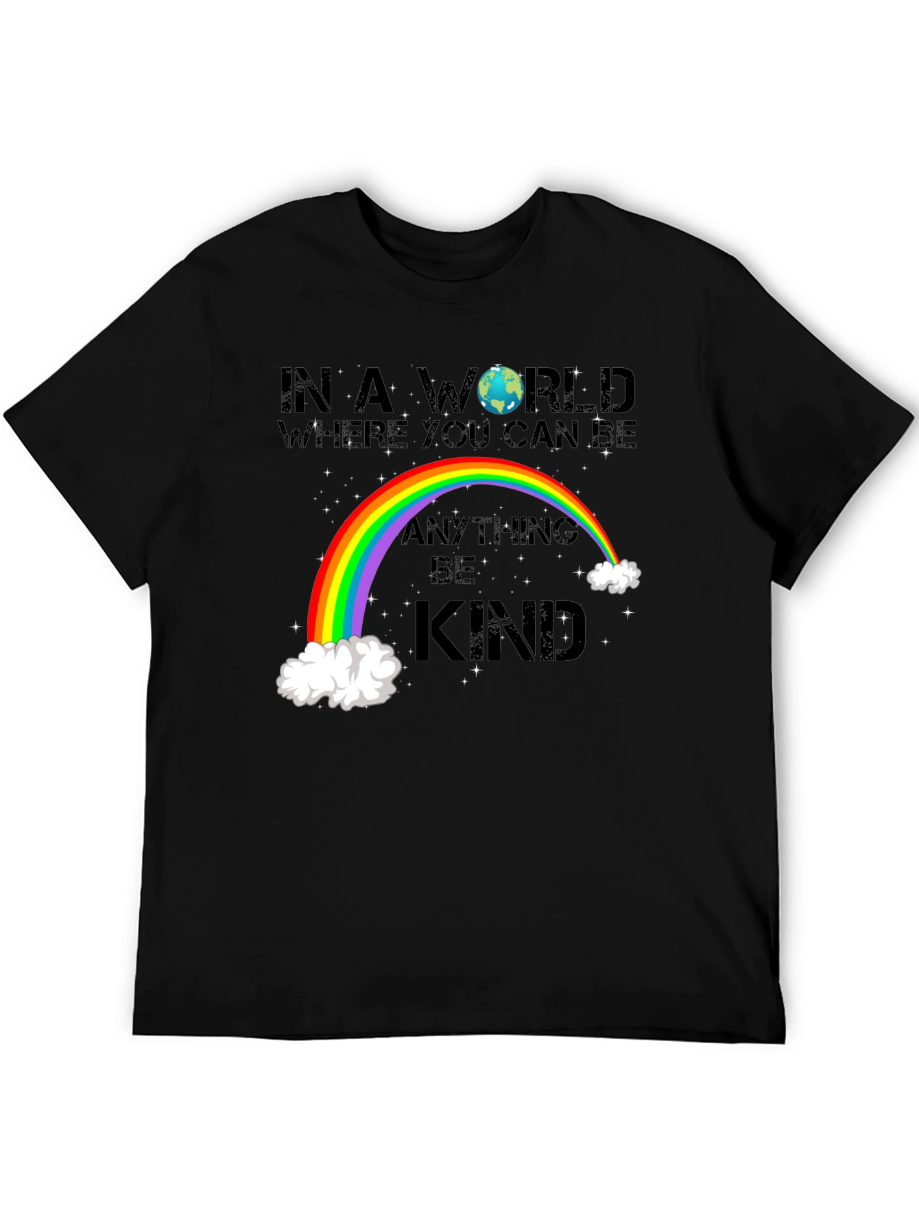 Be Kind Rainbow Graphic T-Shirt