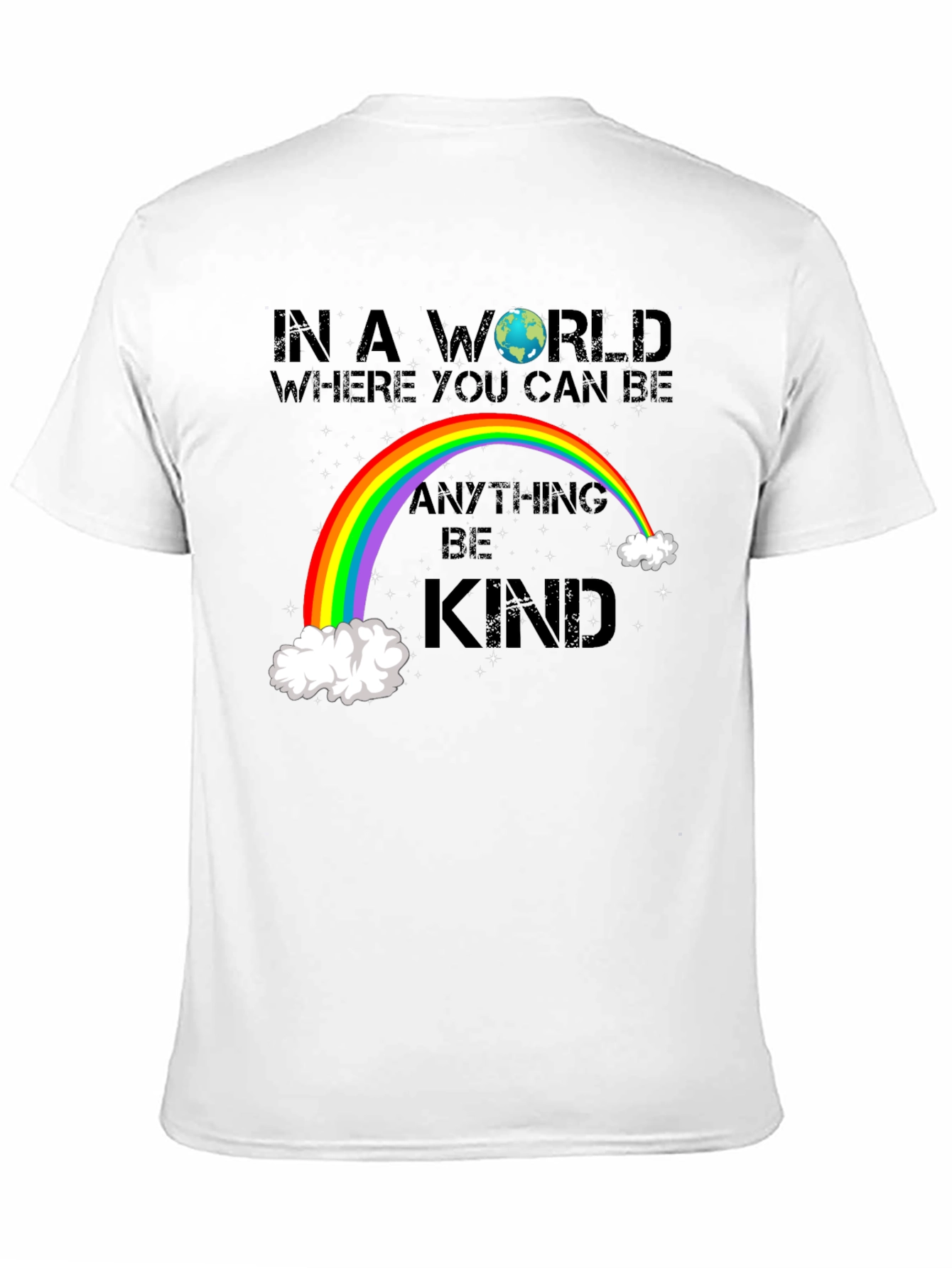 Be Kind Rainbow Graphic T-Shirt