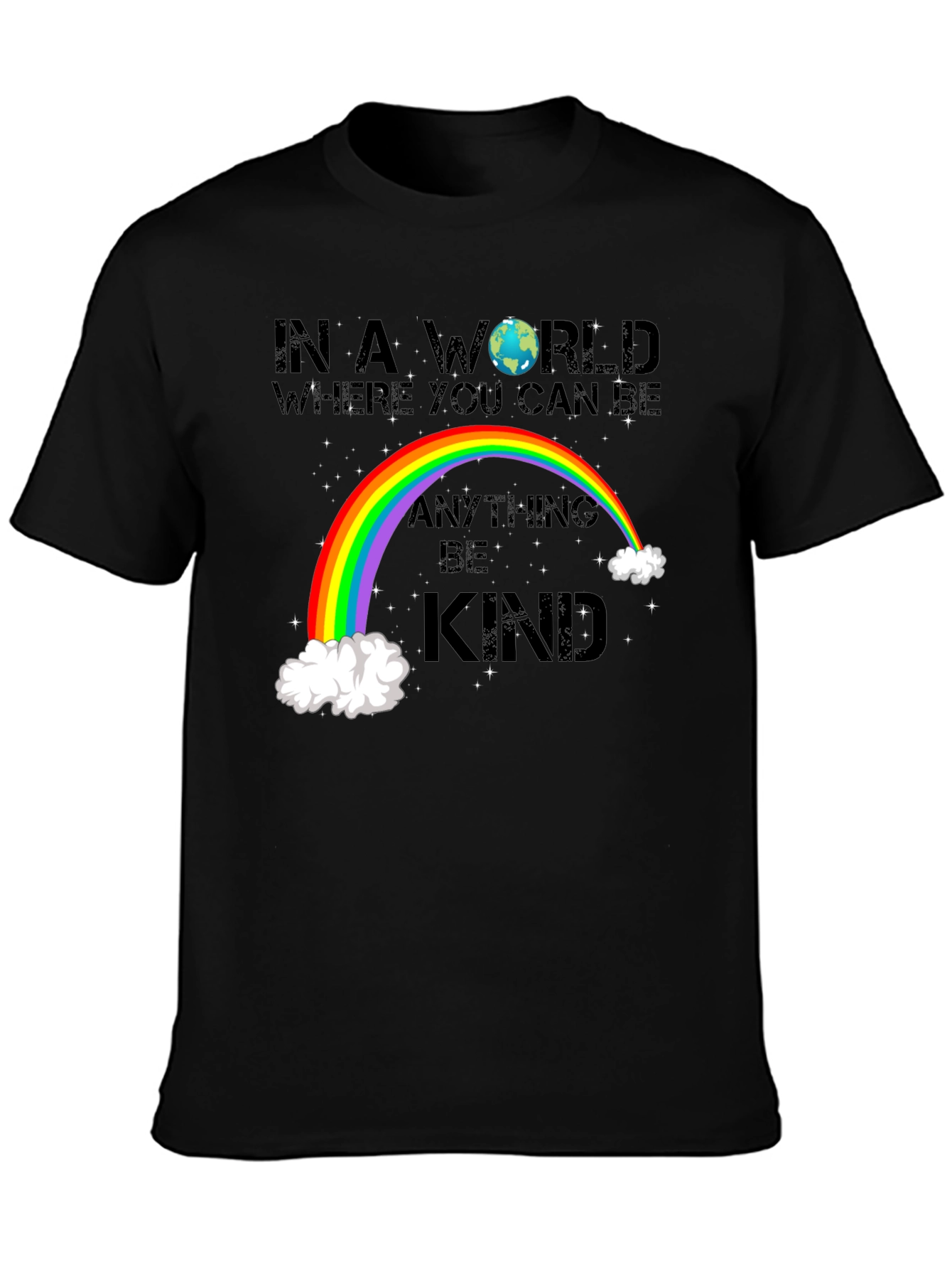 Be Kind Rainbow Graphic T-Shirt