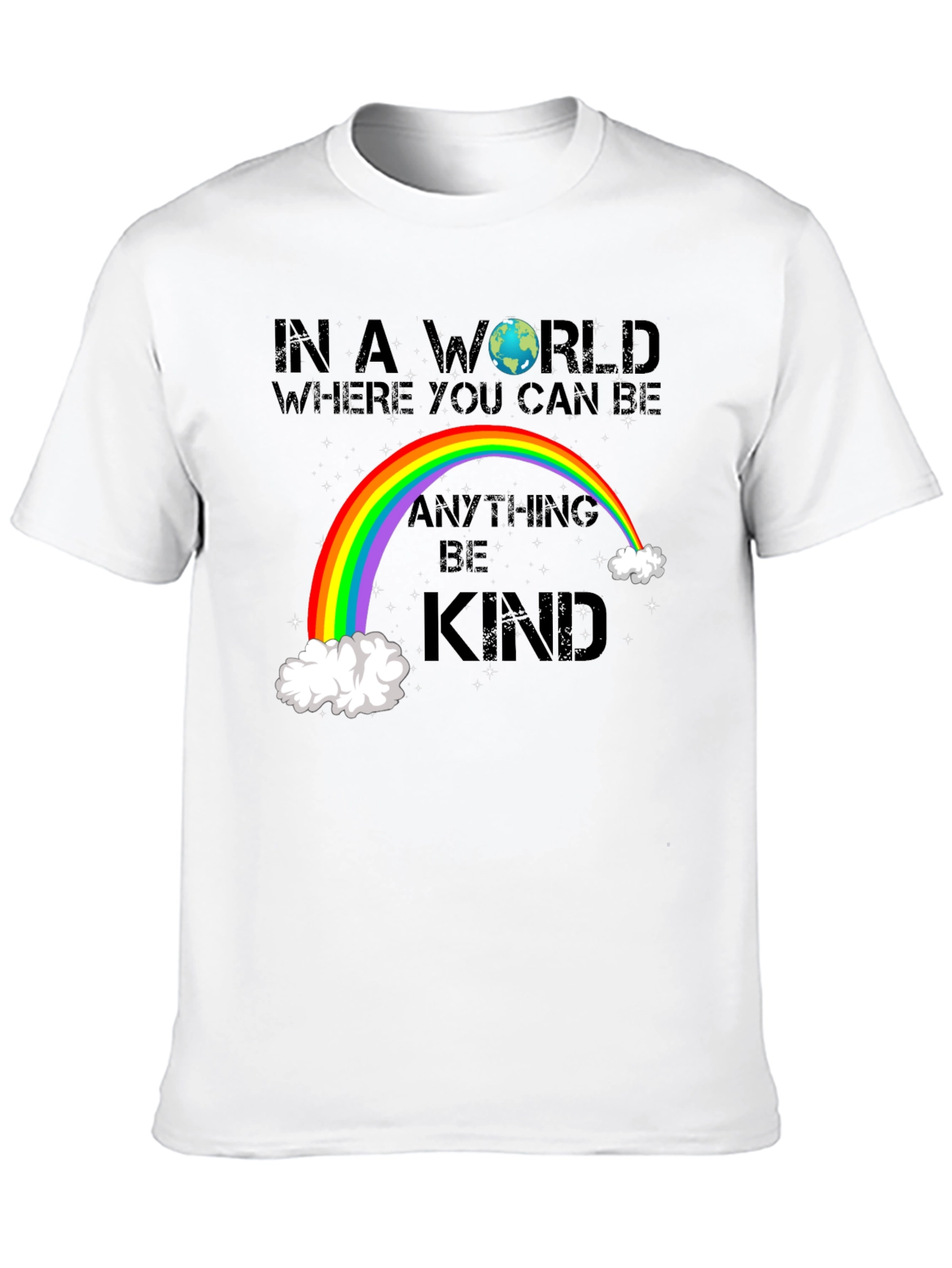 Be Kind Rainbow Graphic T-Shirt
