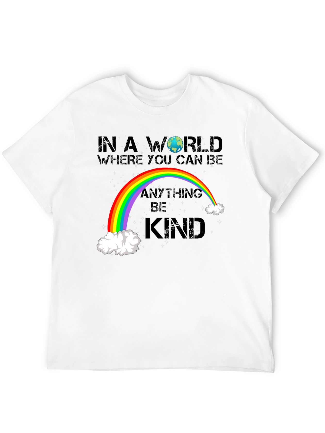 Be Kind Rainbow Graphic T-Shirt