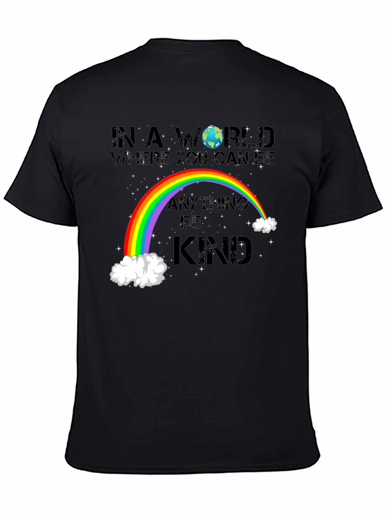 Be Kind Rainbow Graphic T-Shirt