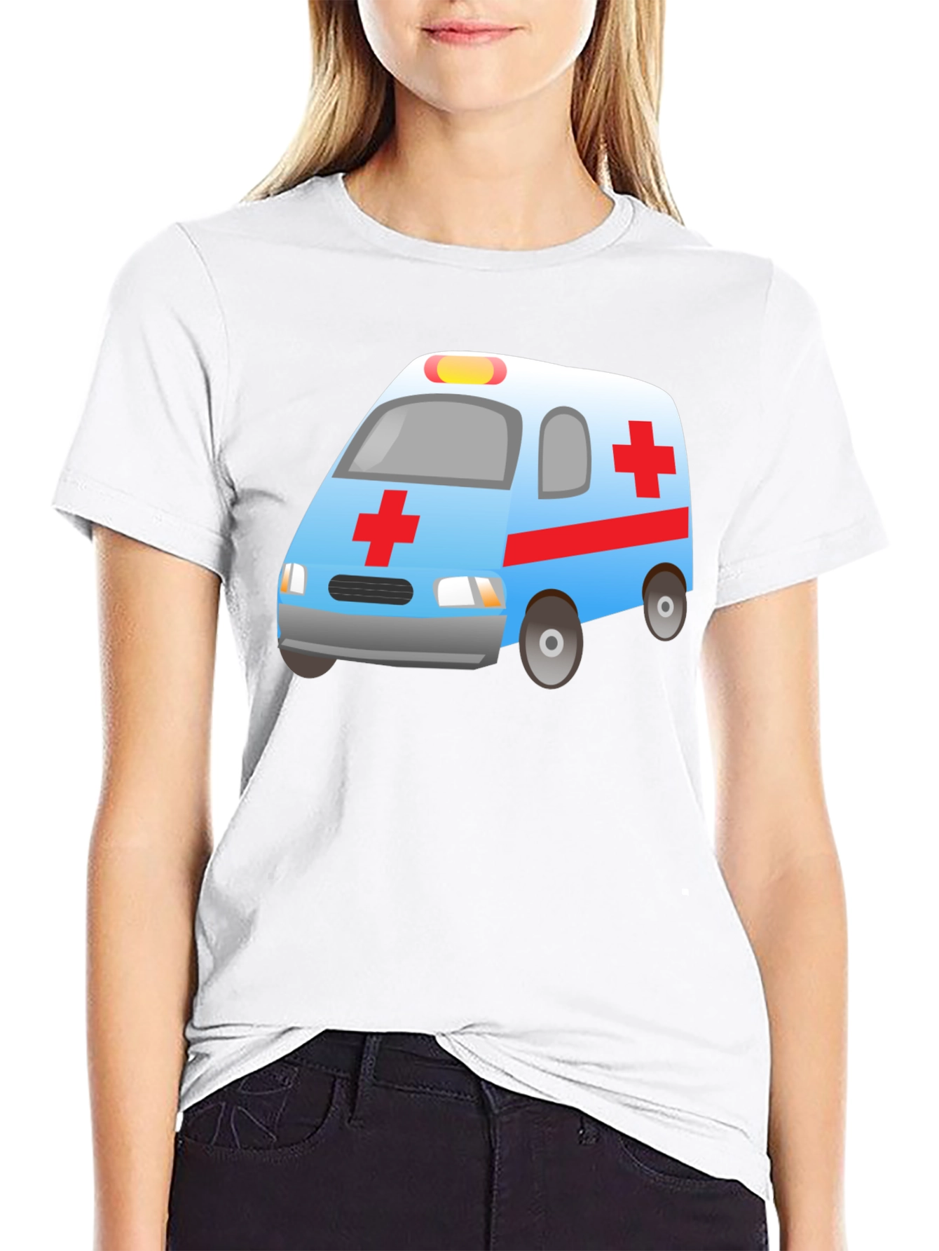 Ambulance Graphic Tee - Black Unisex Shirt