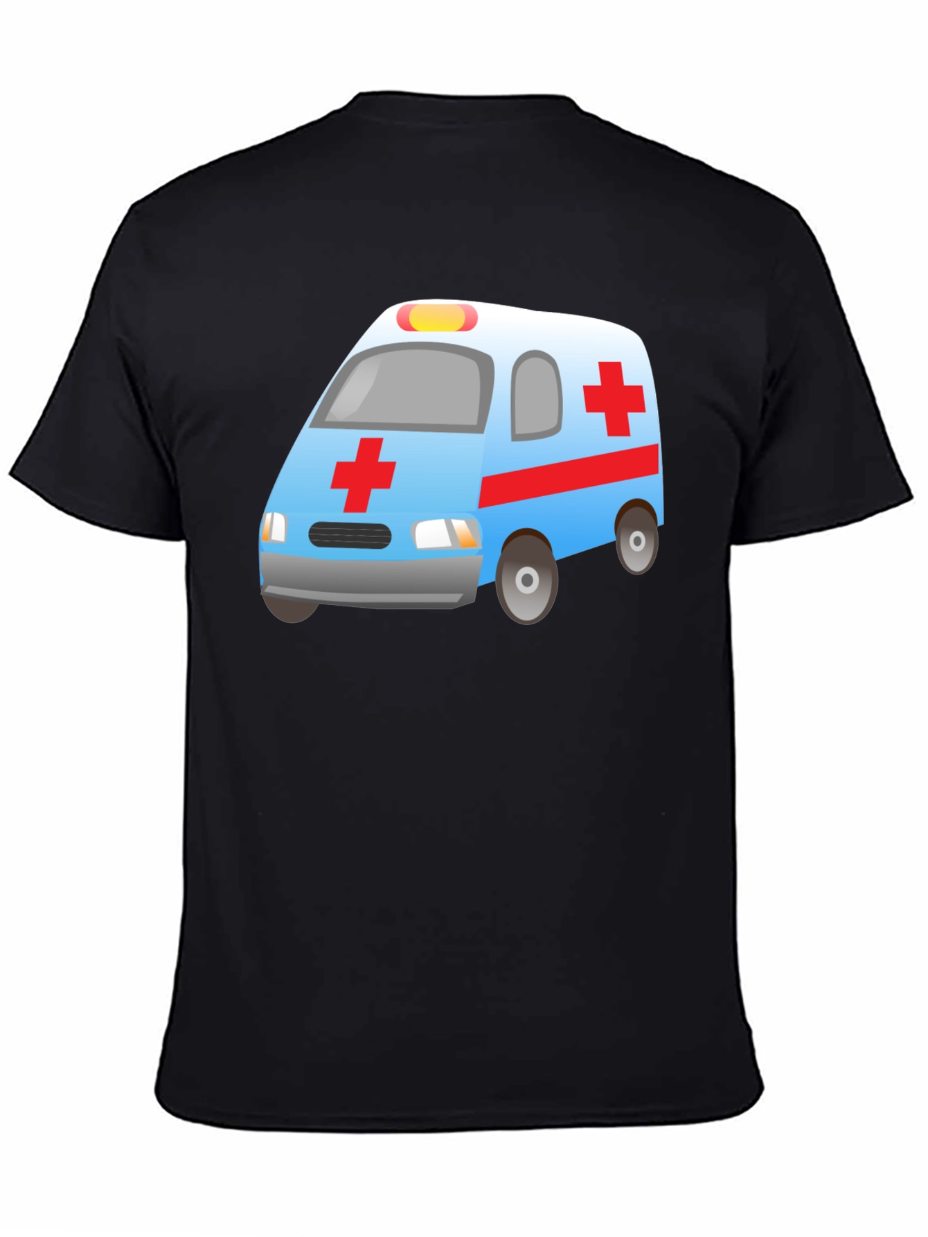 Ambulance Graphic Tee - Black Unisex Shirt