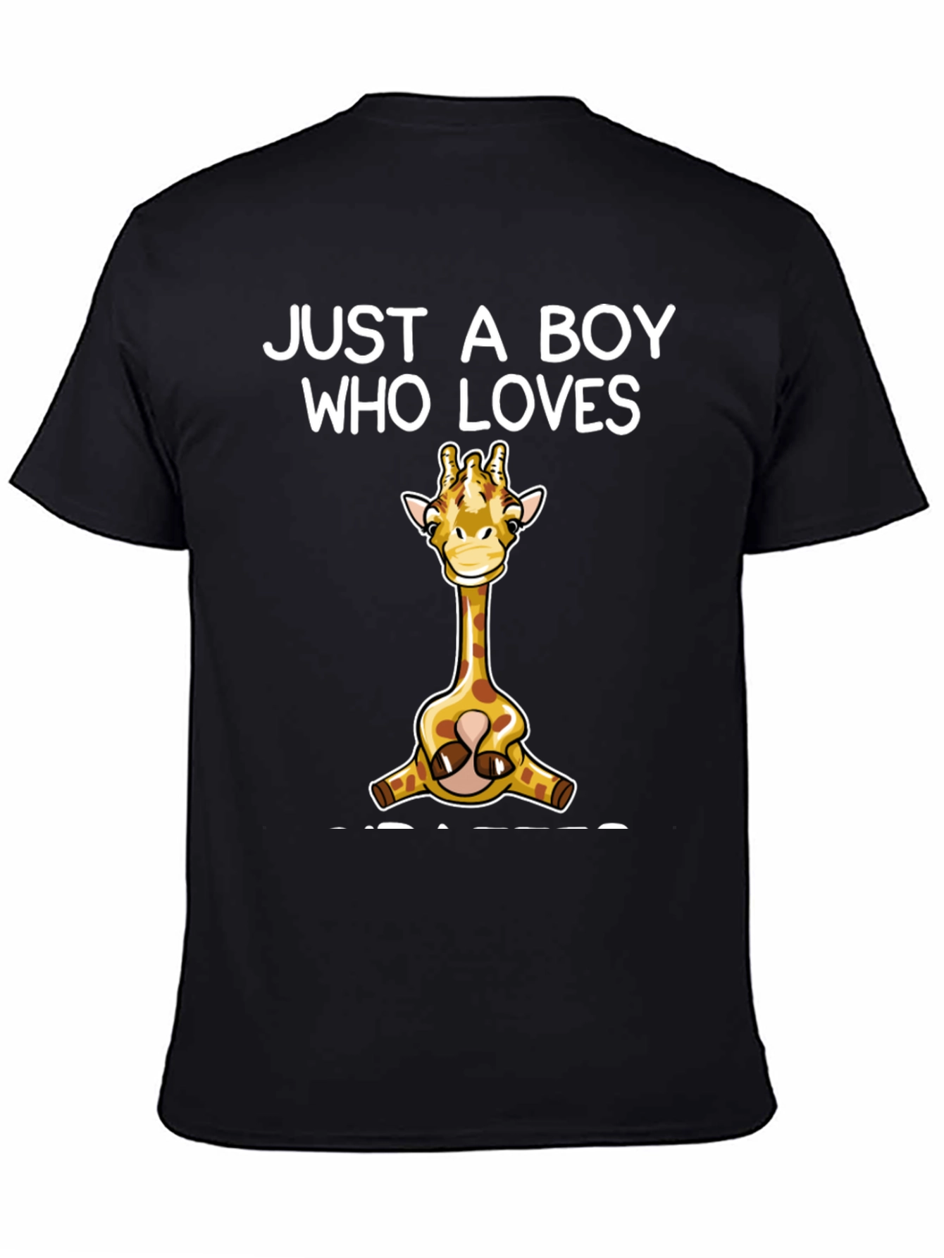 Boy Who Loves Giraffes T-Shirt Cute Giraffe Graphic Tee