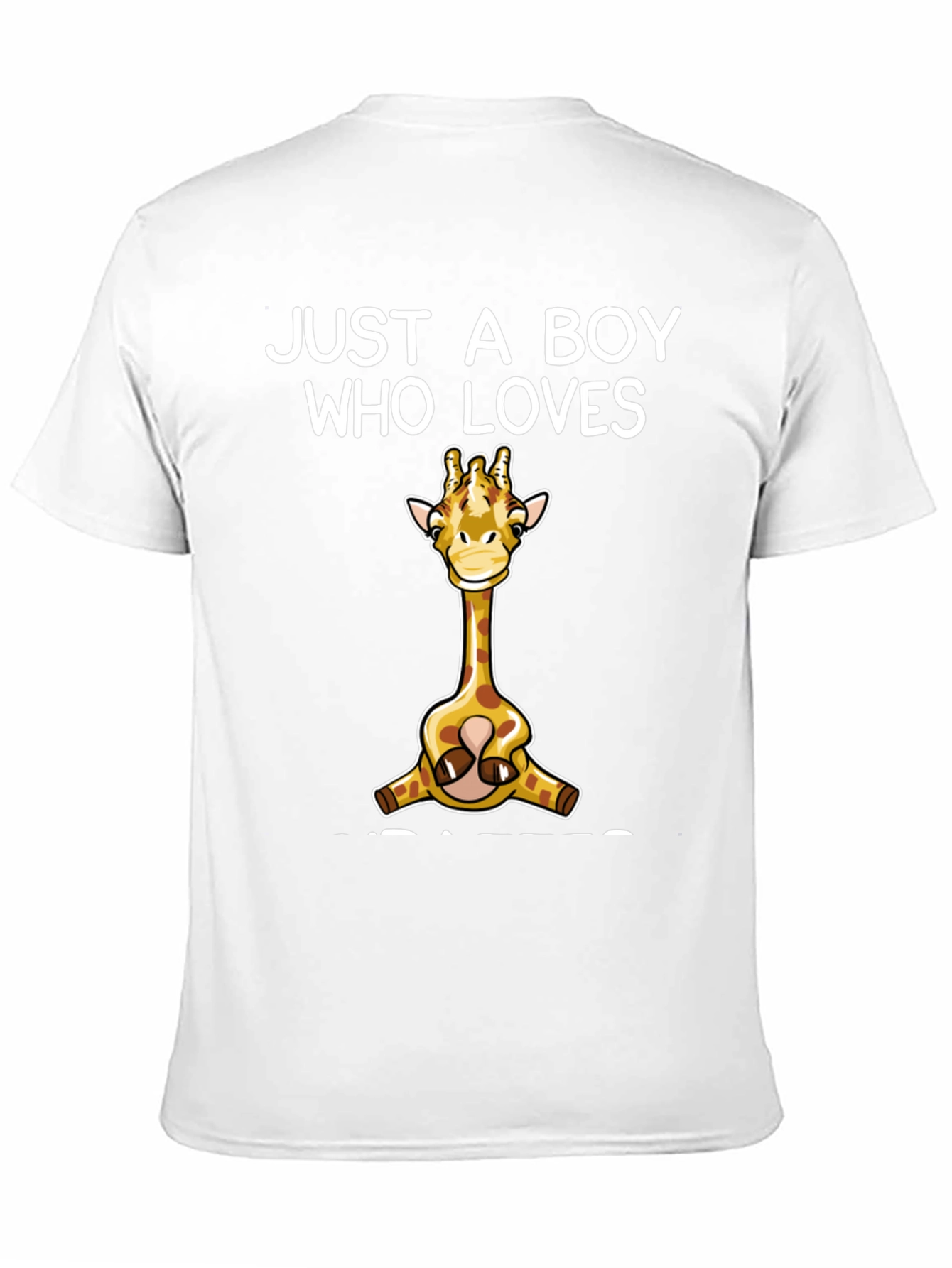 Boy Who Loves Giraffes T-Shirt Cute Giraffe Graphic Tee