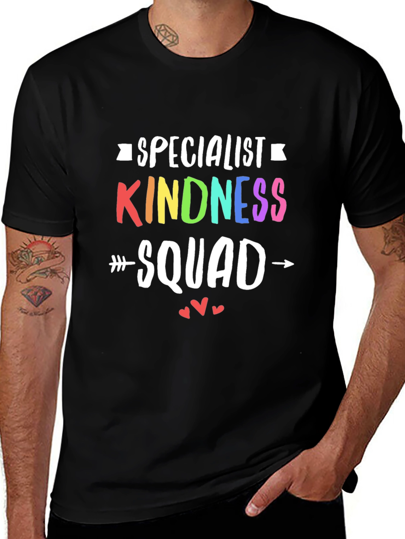 Kindness Squad Specialist T-Shirt Rainbow Graphic Tee
