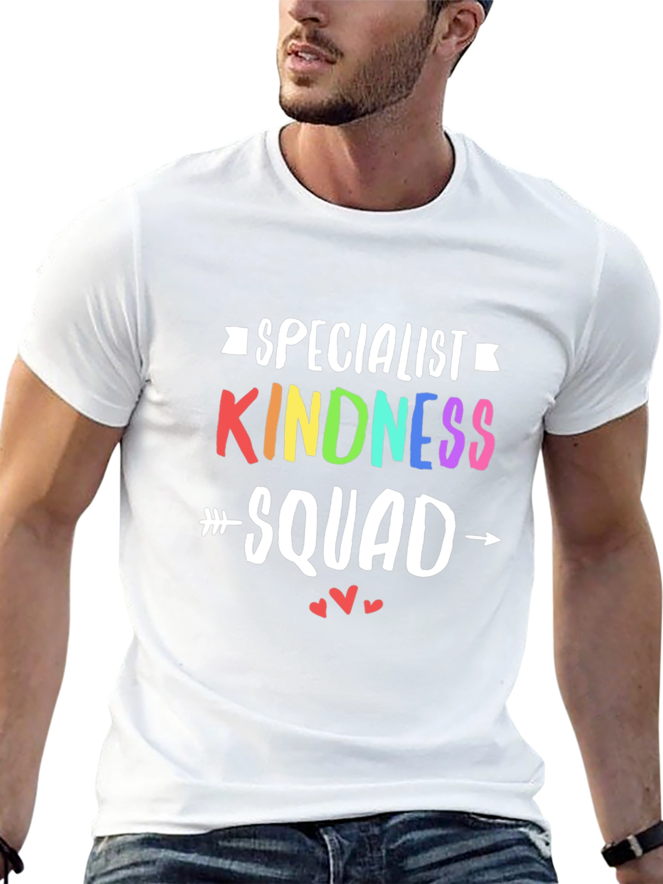 Kindness Squad Specialist T-Shirt Rainbow Graphic Tee