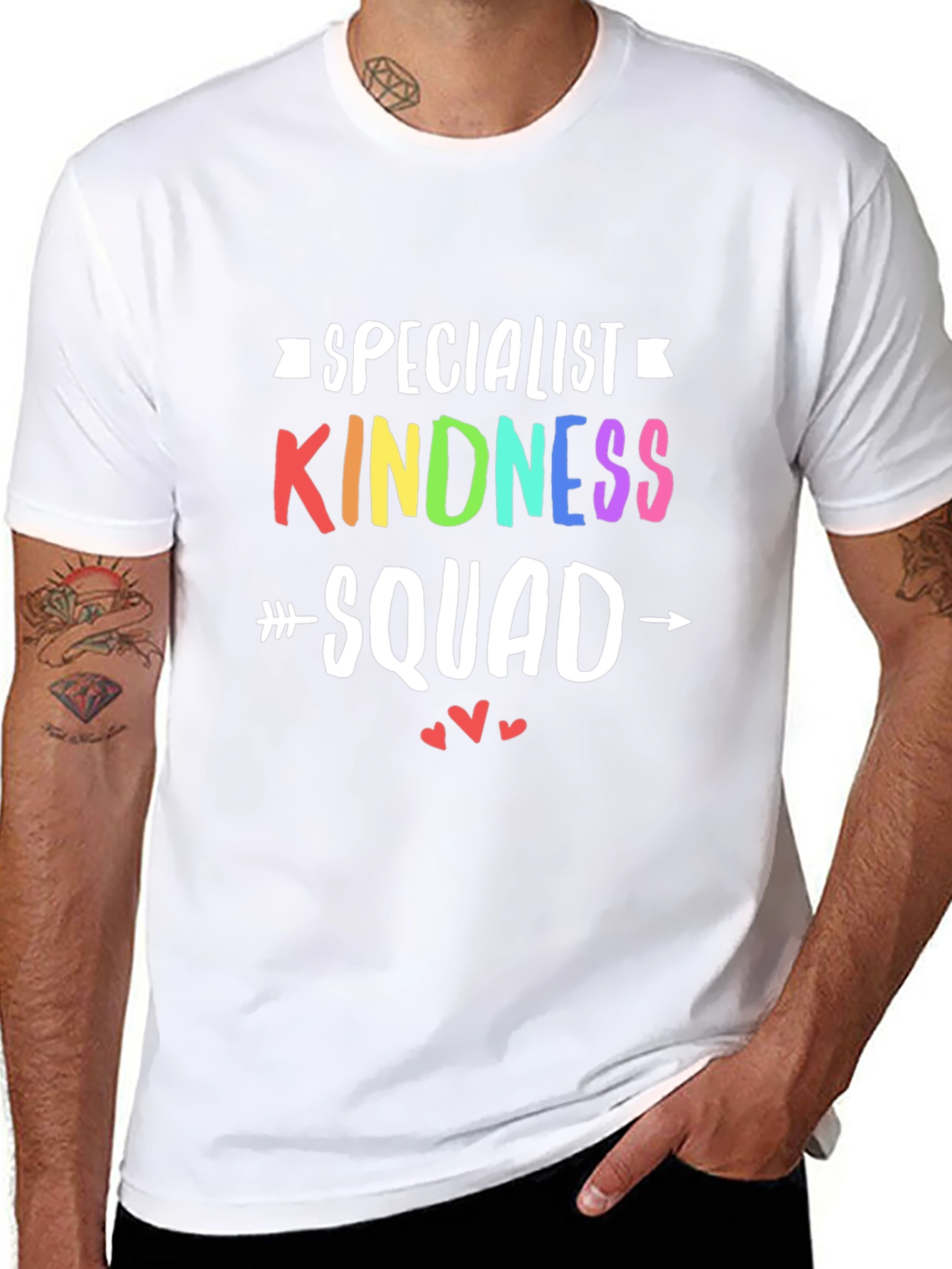 Kindness Squad Specialist T-Shirt Rainbow Graphic Tee