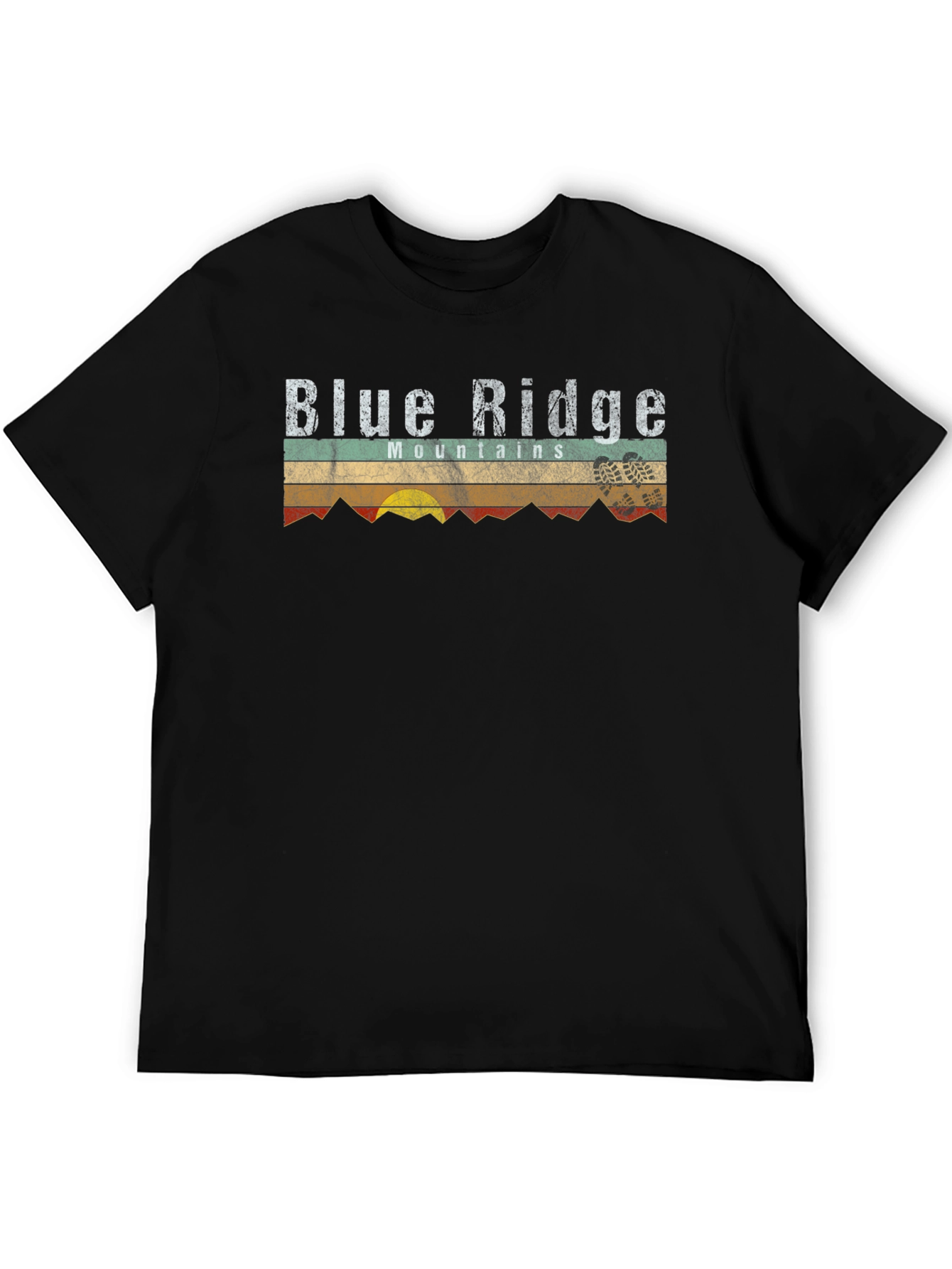 Blue Ridge Mountains Retro Style T-Shirt
