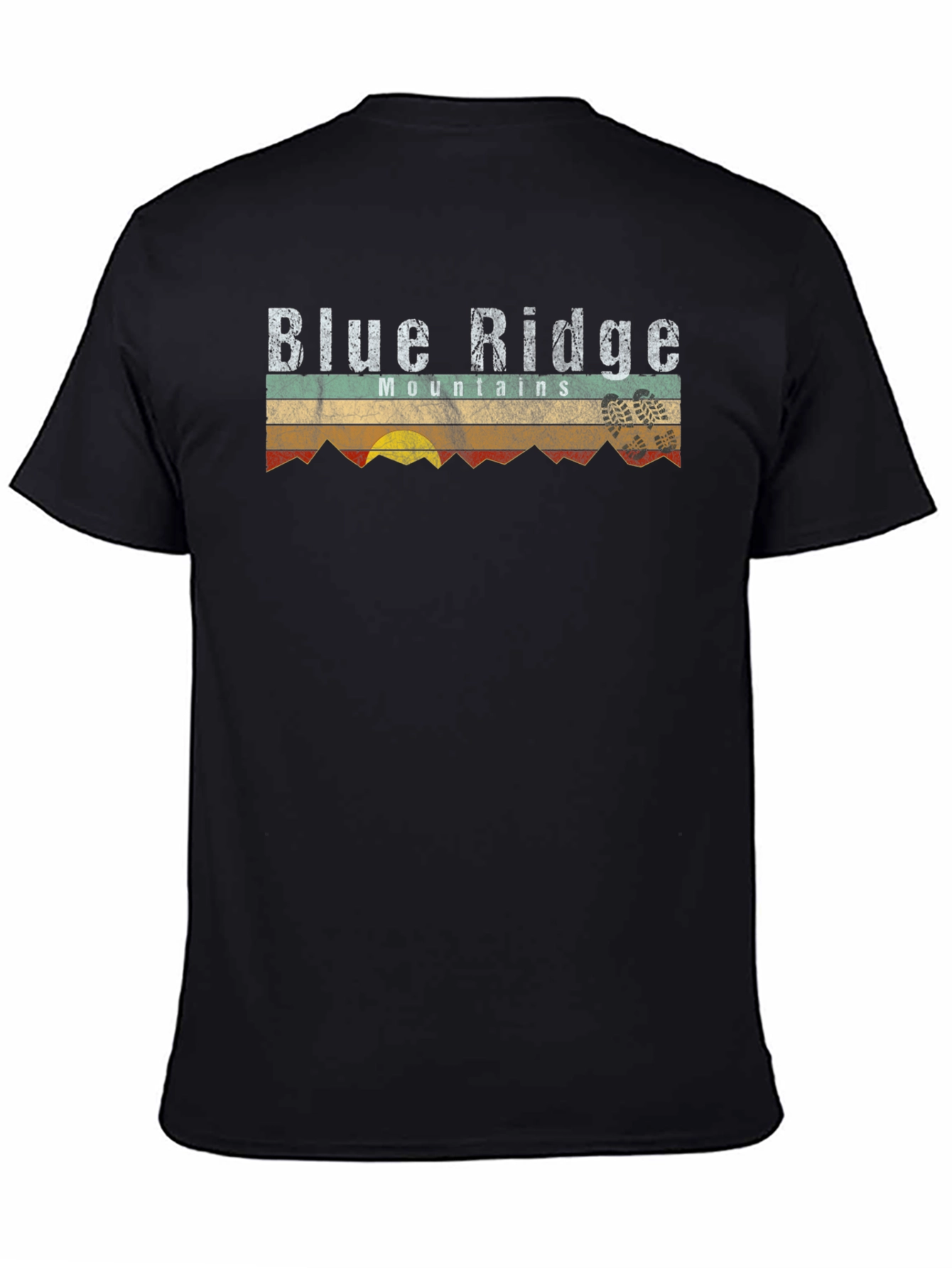 Blue Ridge Mountains Retro Style T-Shirt