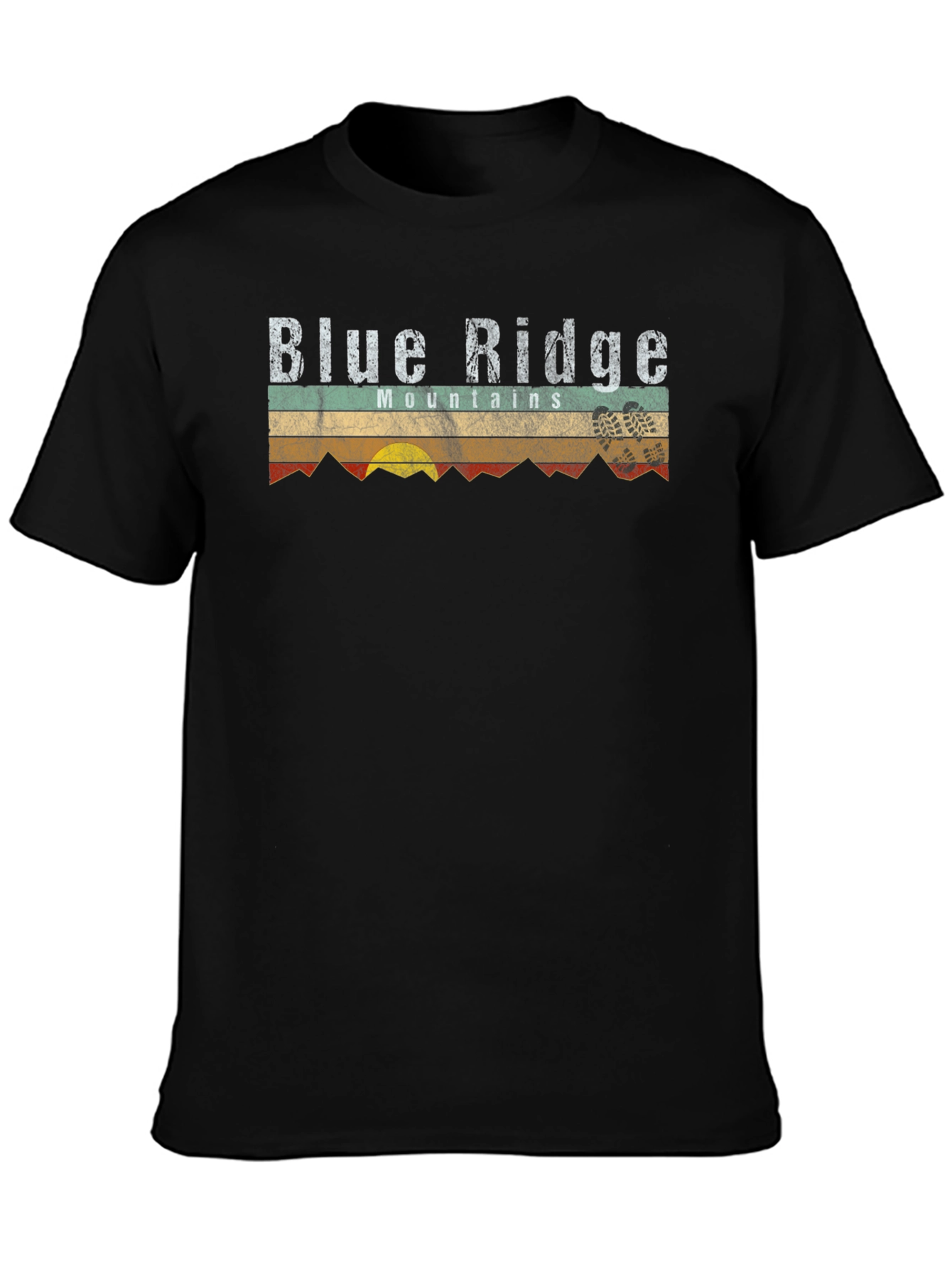 Blue Ridge Mountains Retro Style T-Shirt