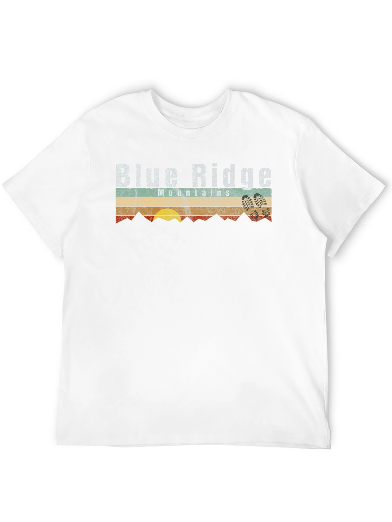 Blue Ridge Mountains Retro Style T-Shirt