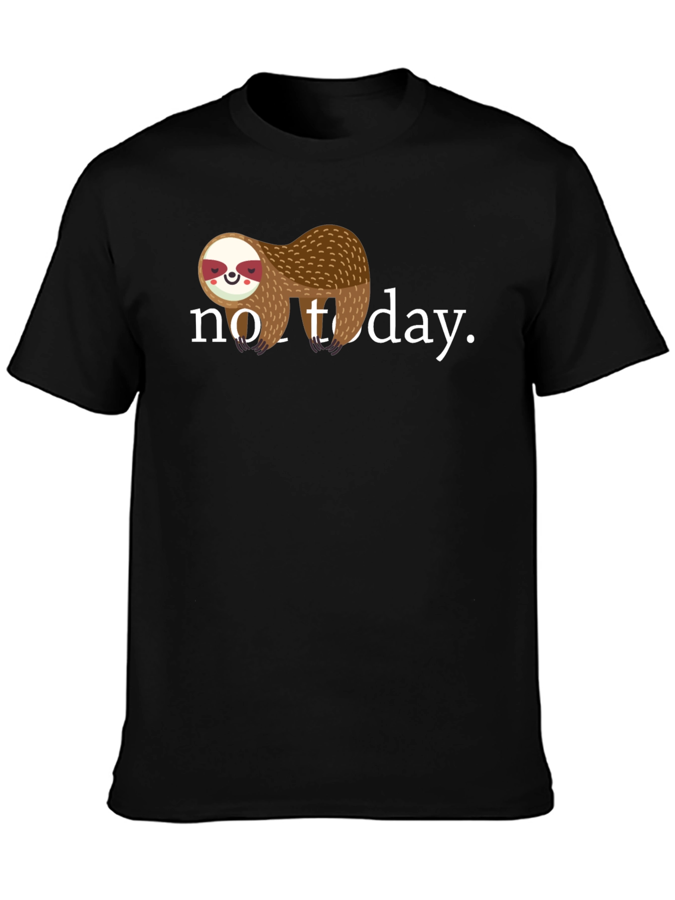 No Today Sloth Graphic Tee - Relaxed Fit