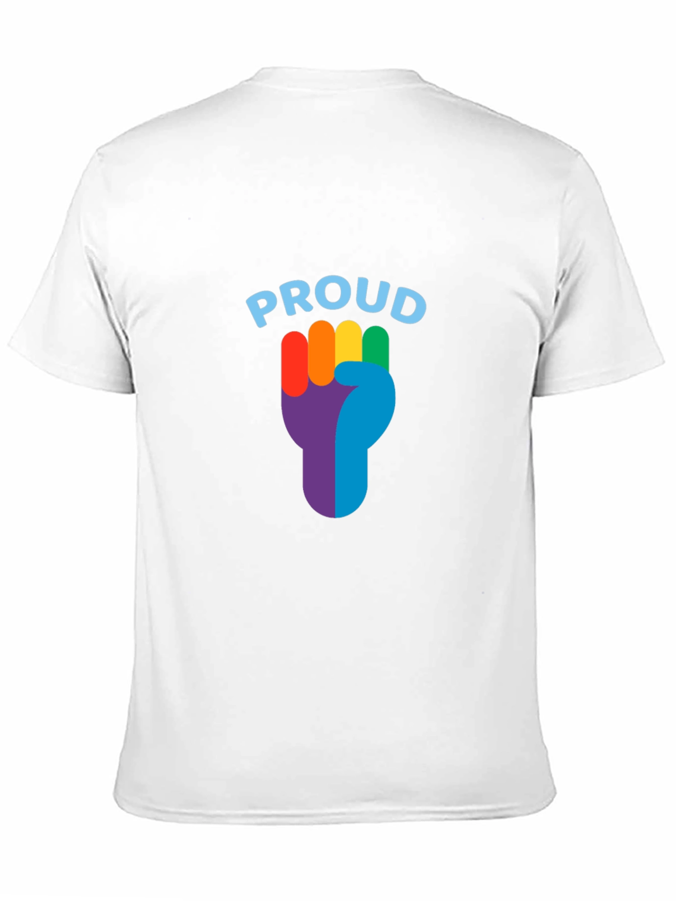 Proud LGBTQ+ Rainbow Fist Graphic Tee