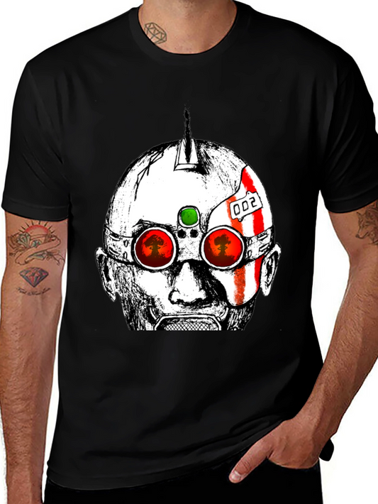 Futuristic Soldier Graphic T-Shirt