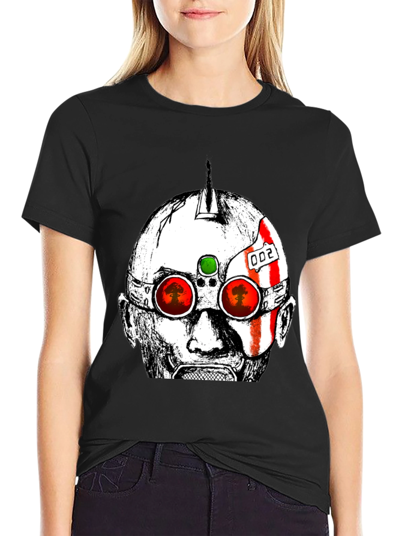 Futuristic Soldier Graphic T-Shirt