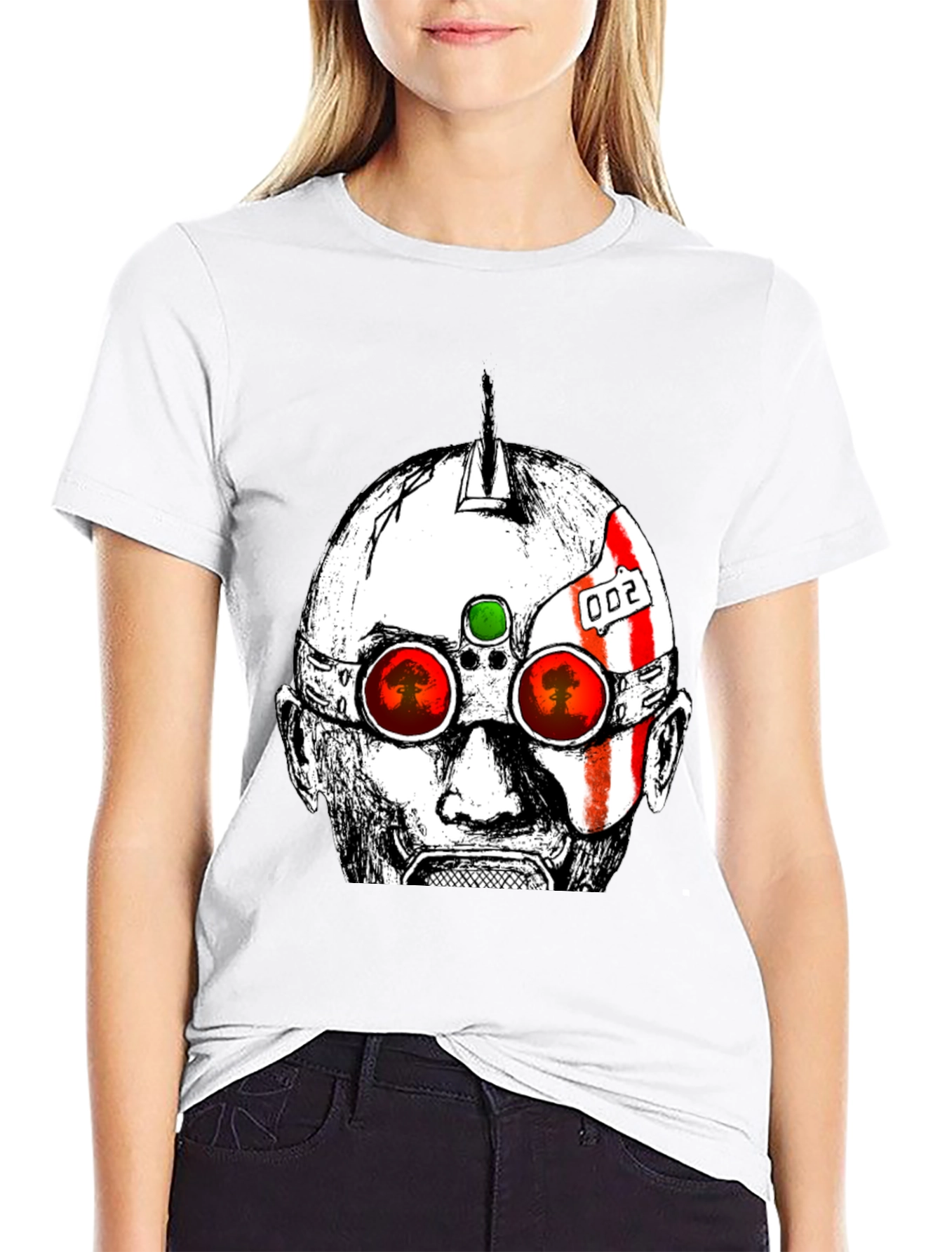 Futuristic Soldier Graphic T-Shirt