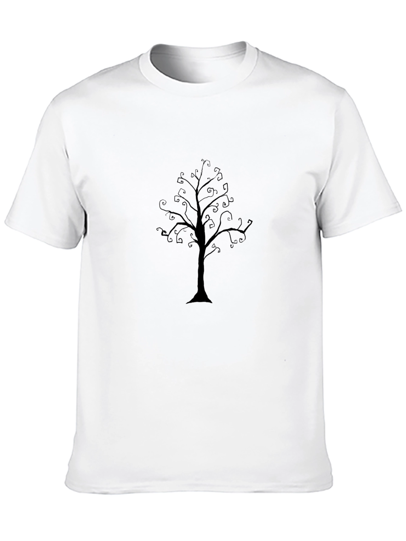 Mens Black Tree Graphic Tee