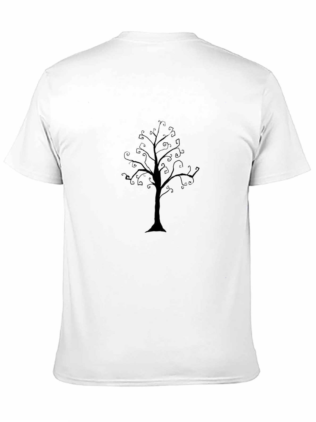 Mens Black Tree Graphic Tee