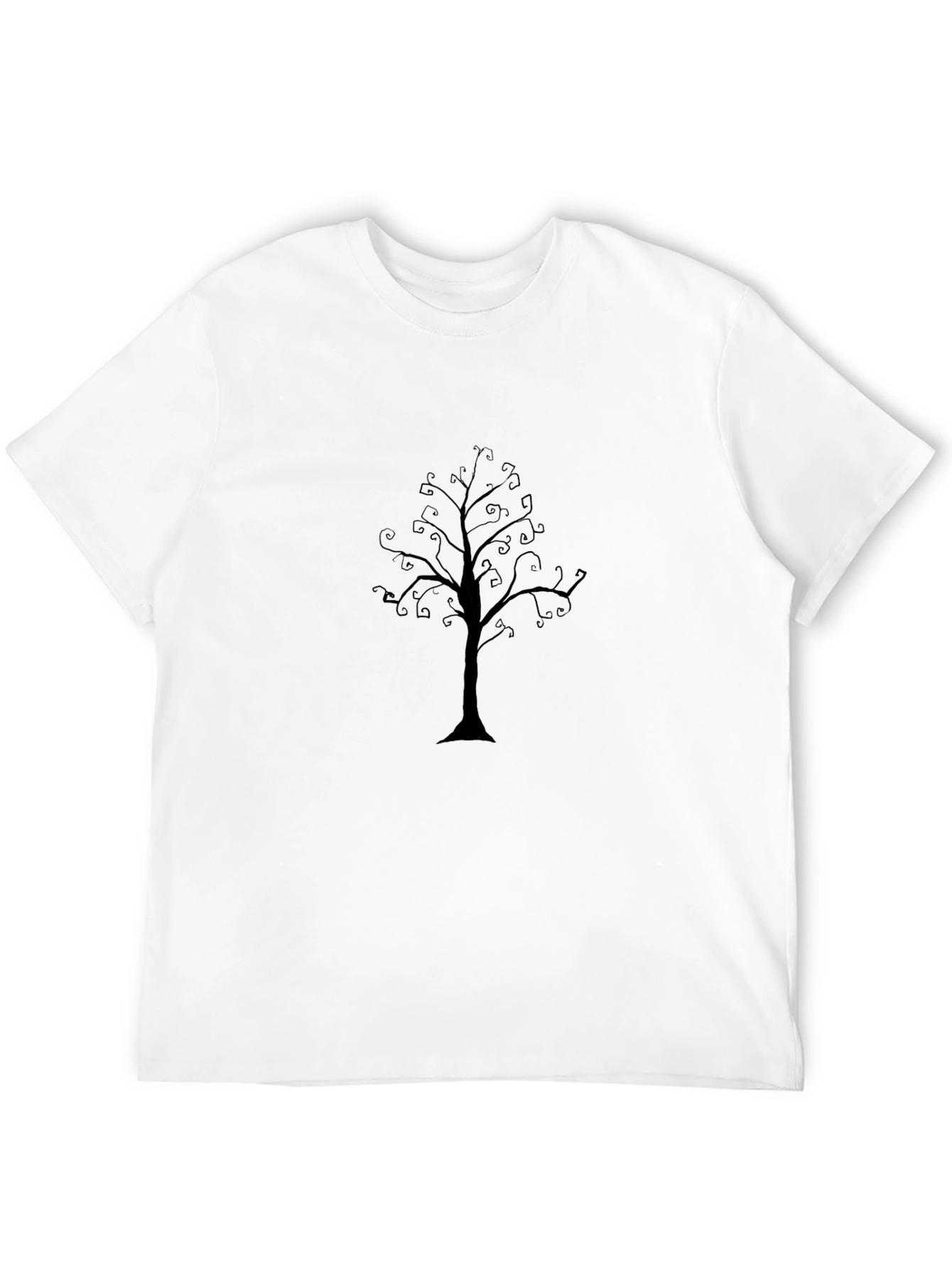 Mens Black Tree Graphic Tee