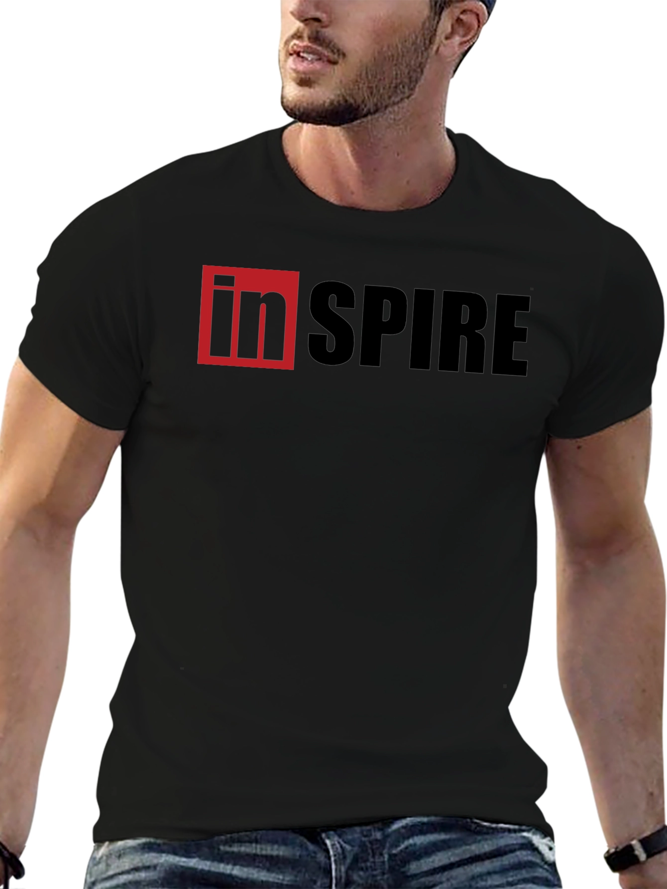 Inspire Graphic Black T-Shirt