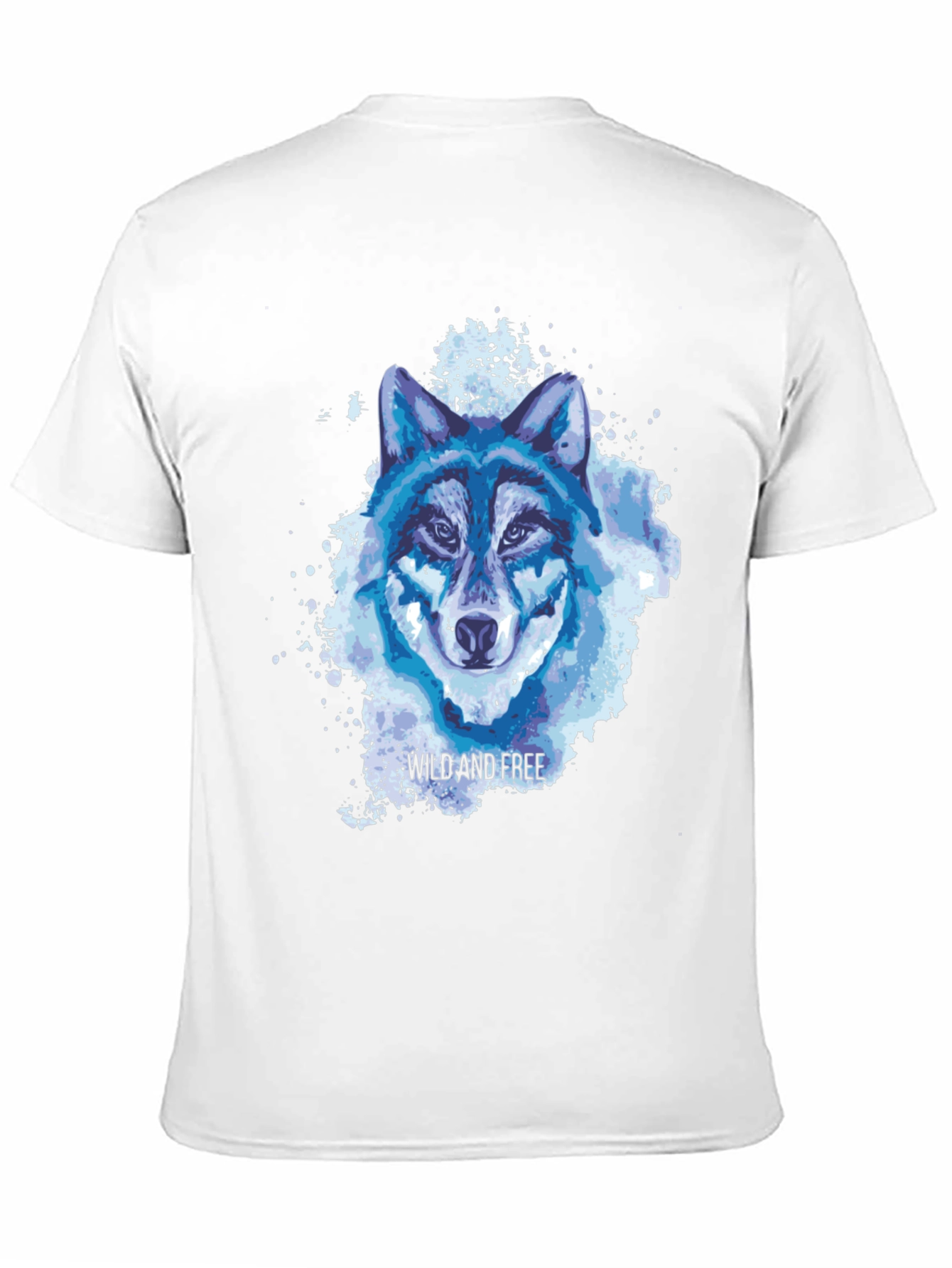 Wild and Free Wolf Graphic Tee - Black