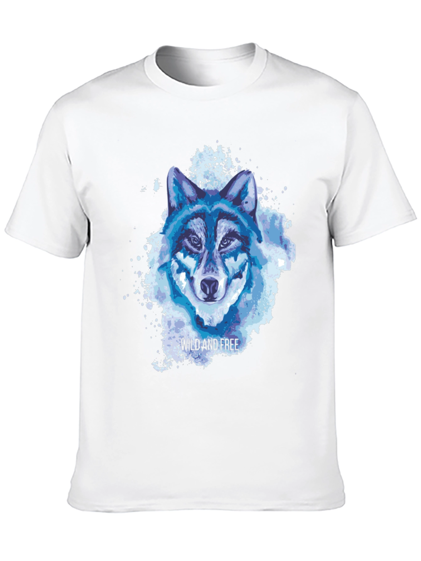 Wild and Free Wolf Graphic Tee - Black