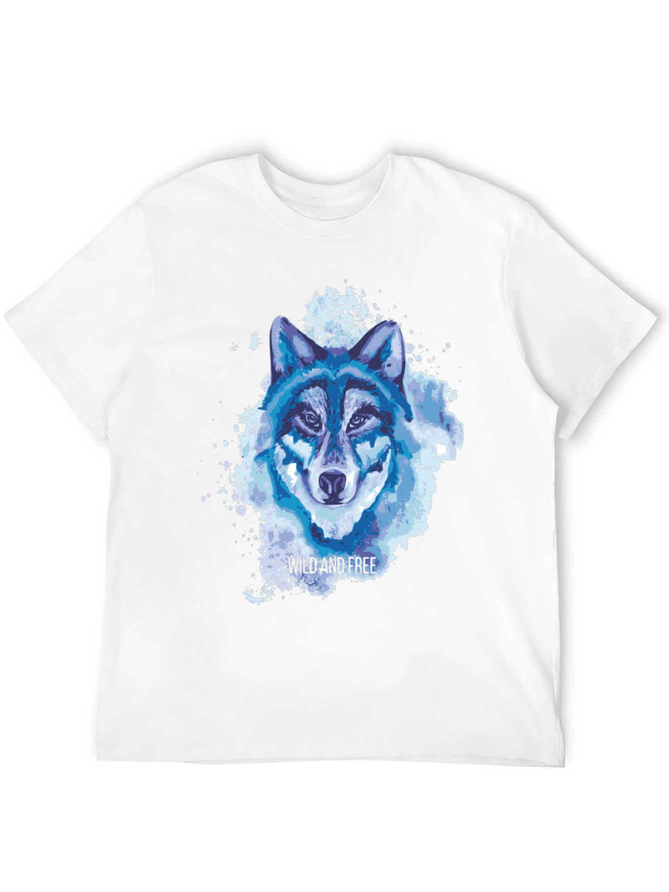 Wild and Free Wolf Graphic Tee - Black