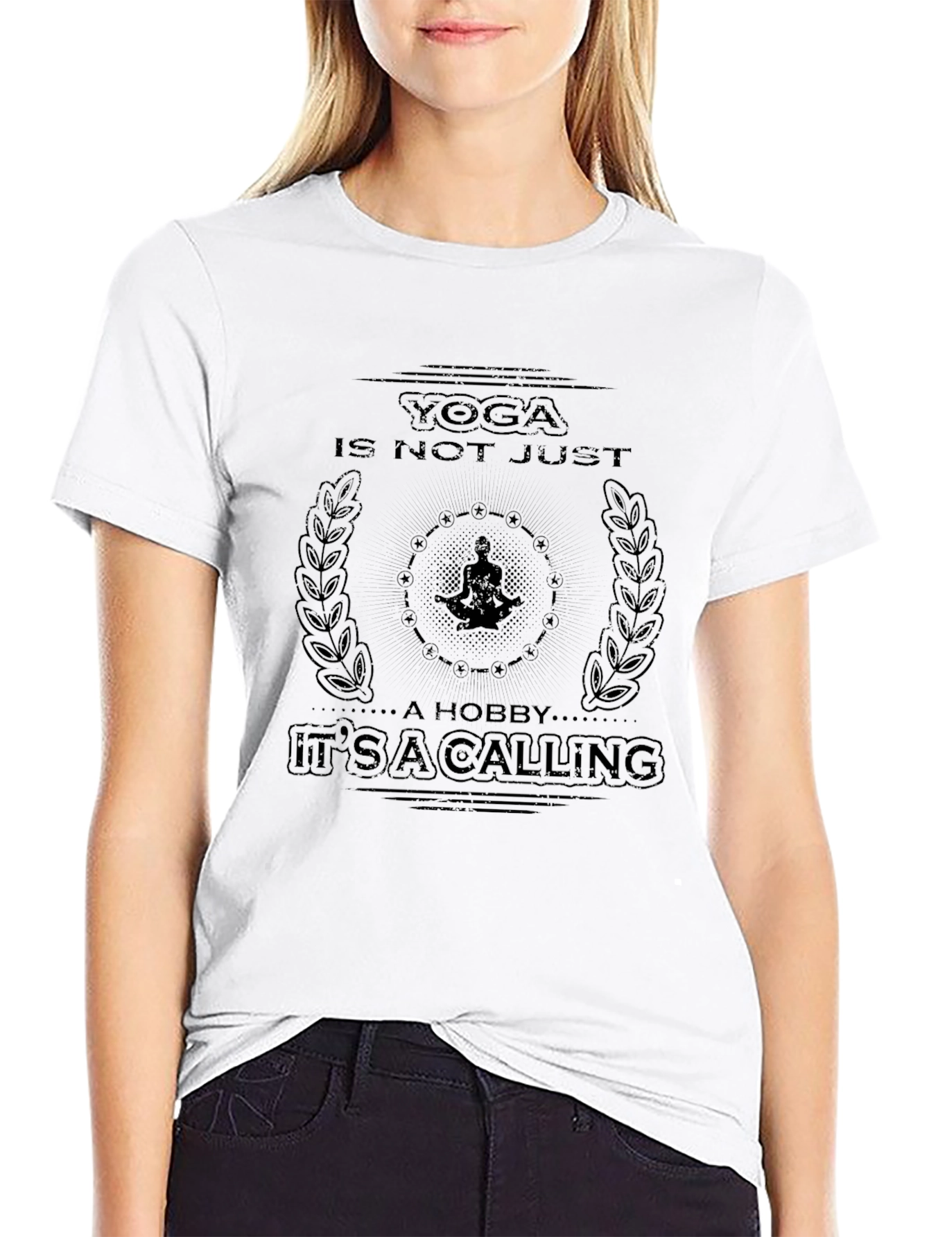 Yoga Calling Black T-Shirt