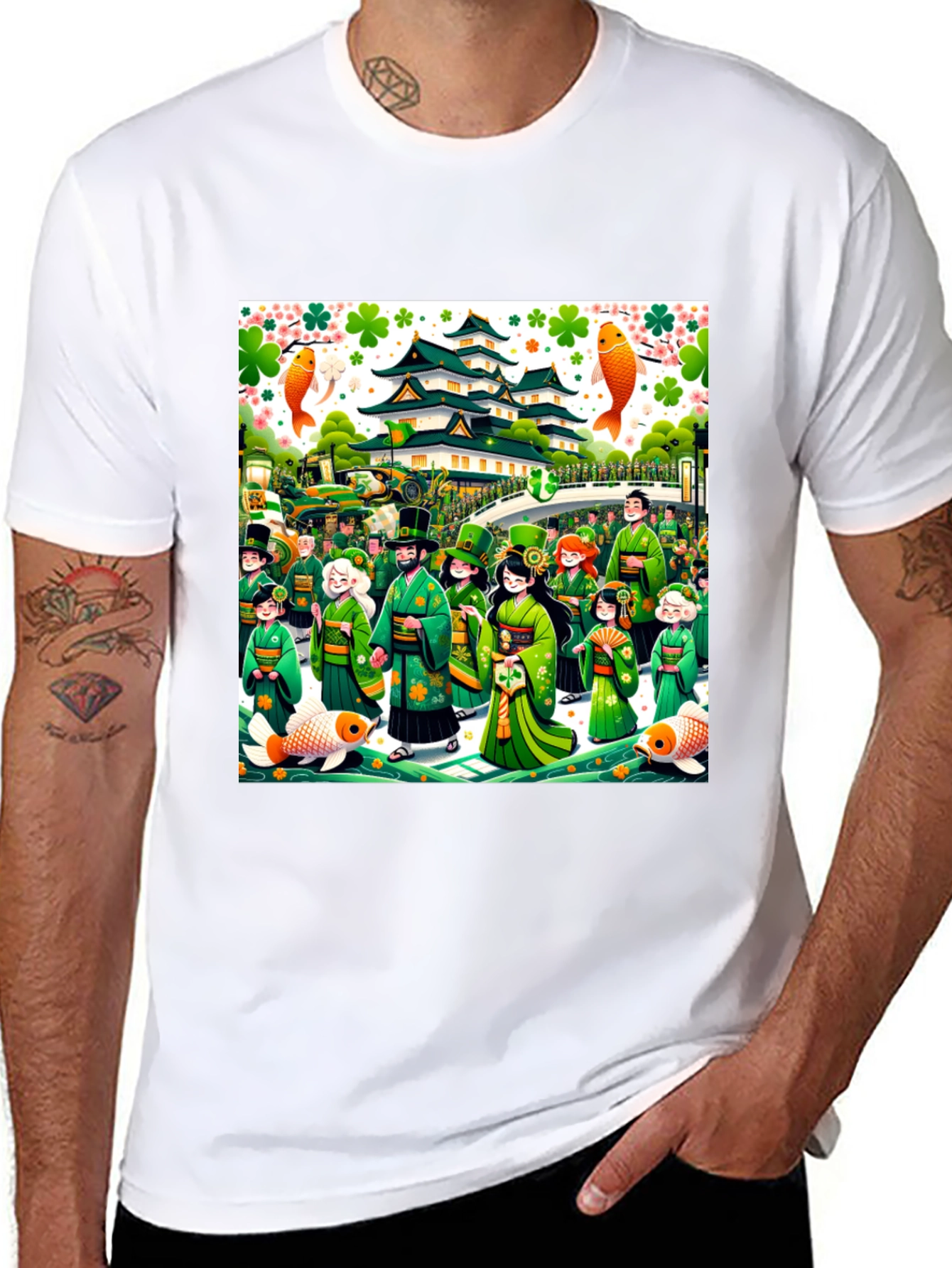 St. Patricks Day Japanese Parade T-Shirt
