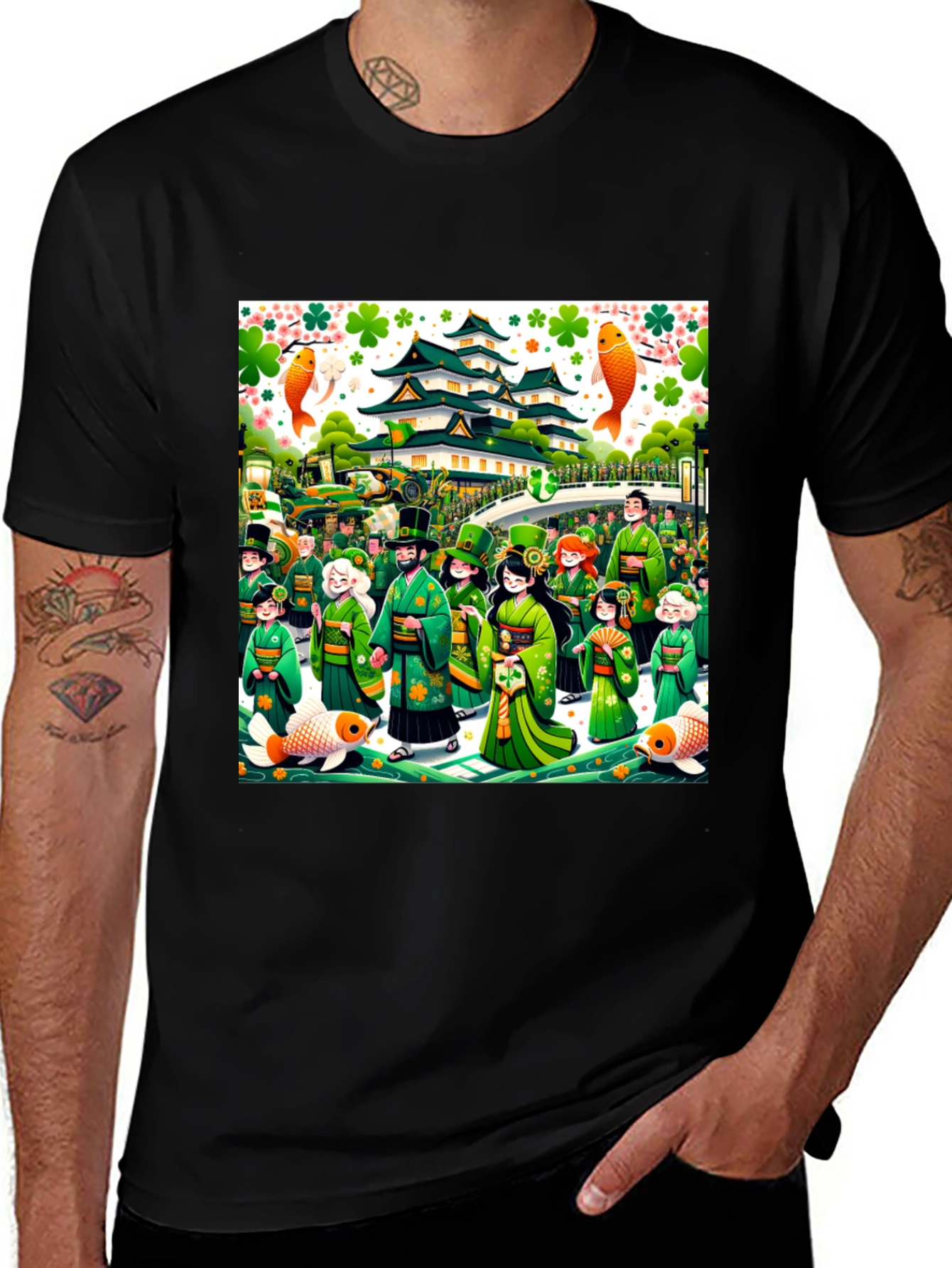 St. Patricks Day Japanese Parade T-Shirt