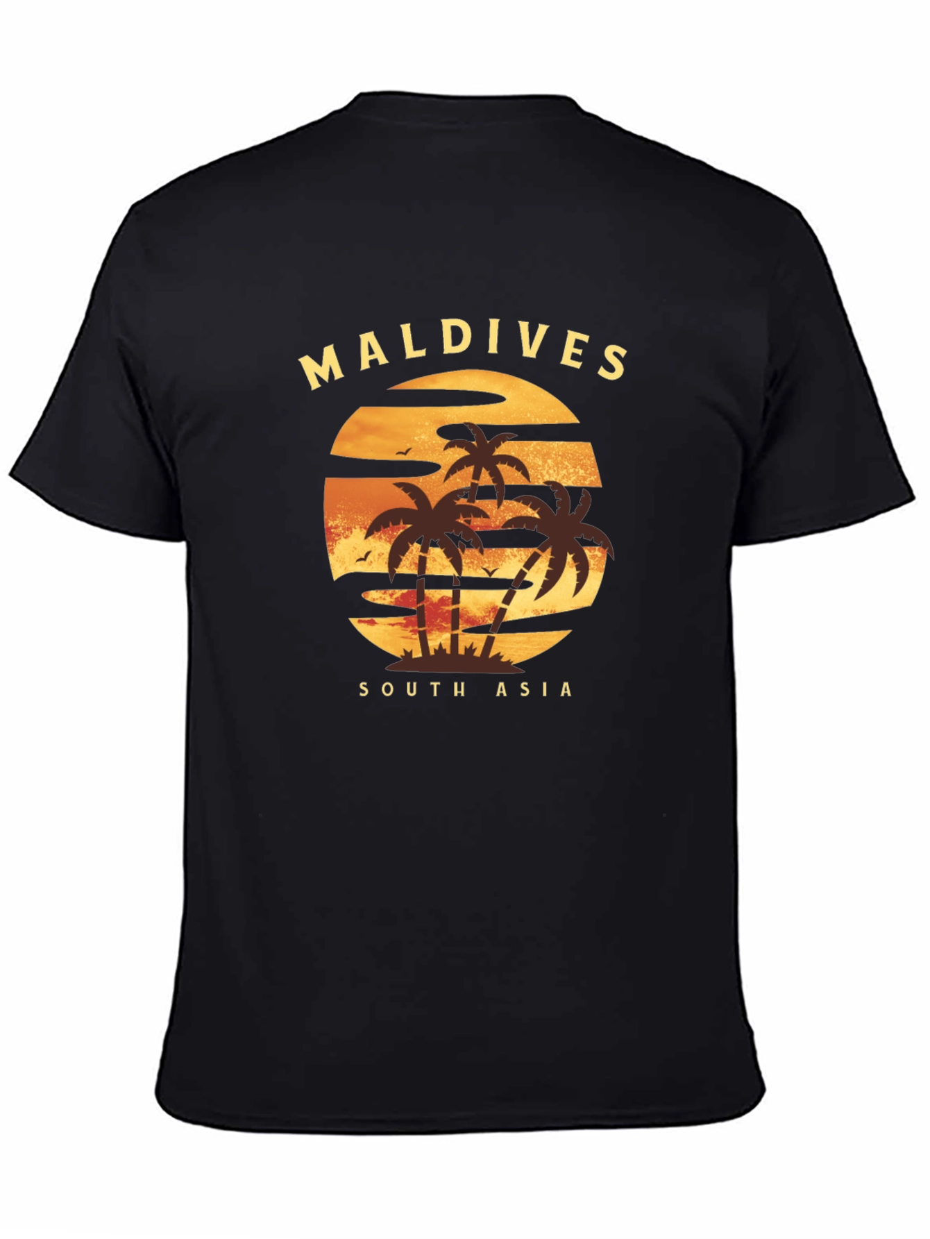 Maldives Sunset T-Shirt: Tropical Island Tee