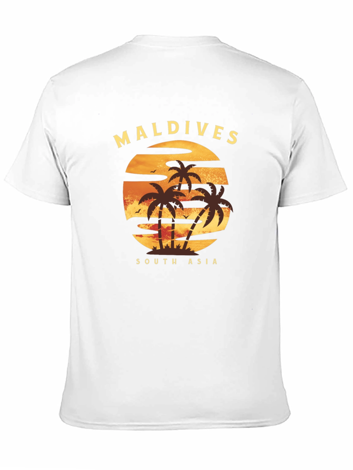 Maldives Sunset T-Shirt: Tropical Island Tee