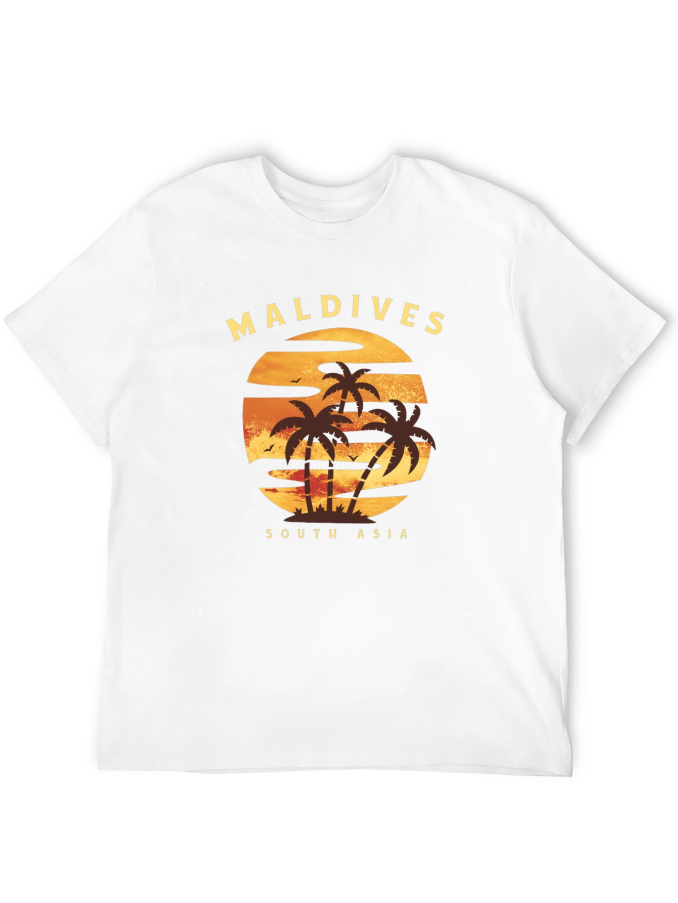 Maldives Sunset T-Shirt: Tropical Island Tee