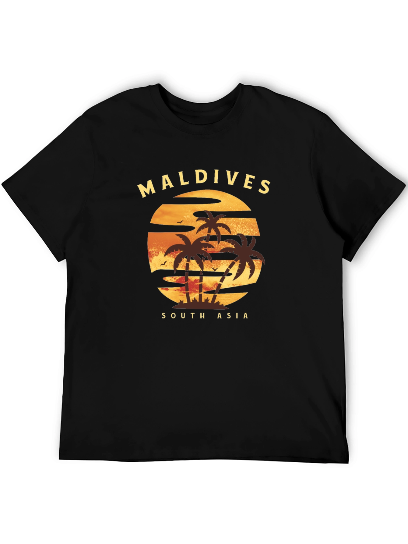 Maldives Sunset T-Shirt: Tropical Island Tee