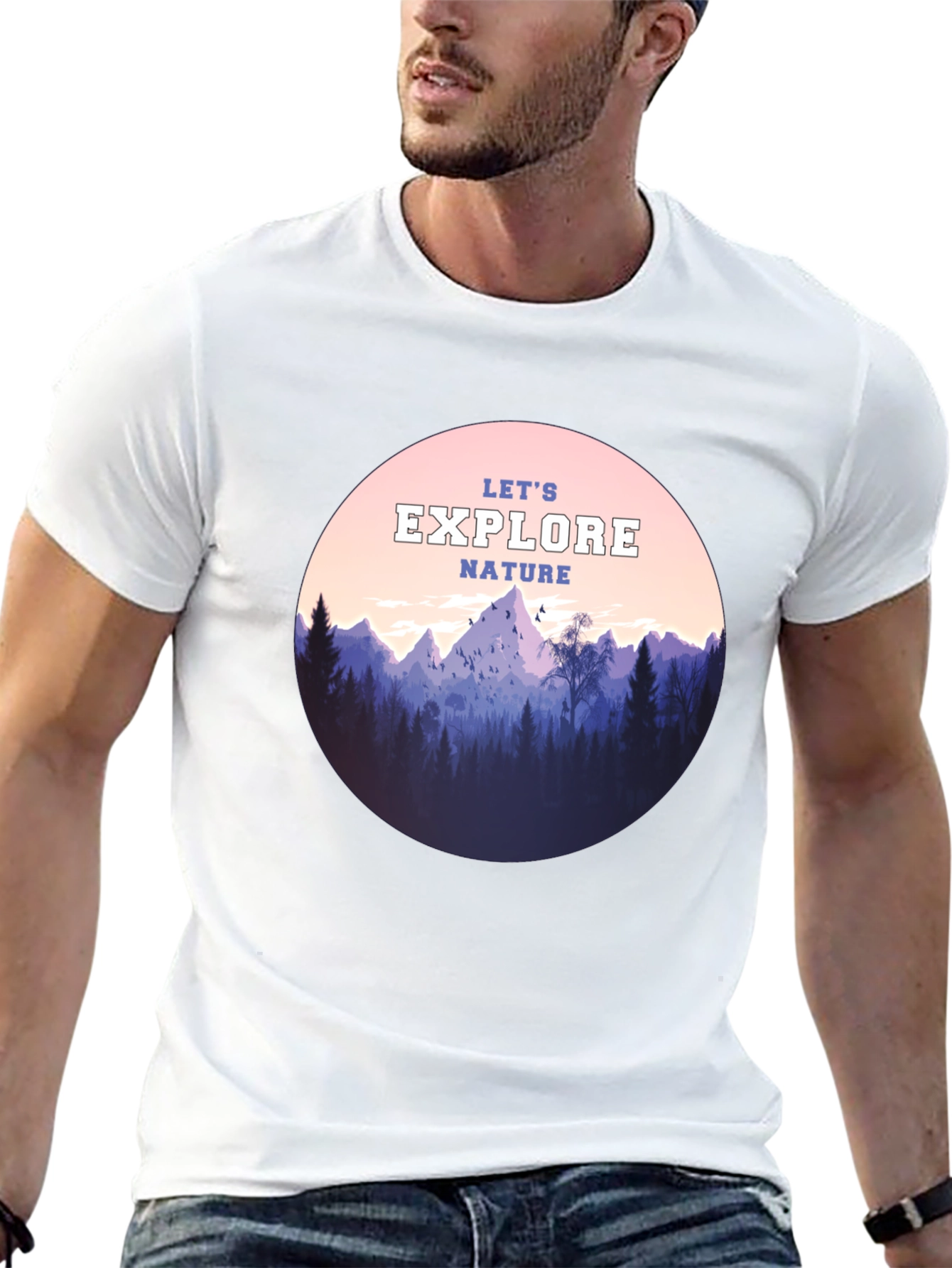 Explore Nature Graphic Tee - Adventure Awaits!