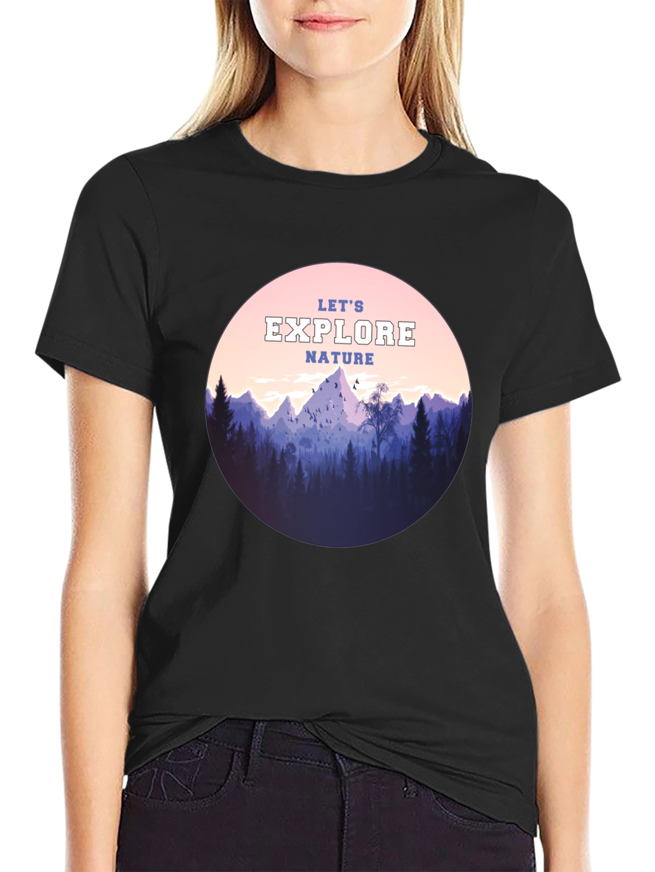 Explore Nature Graphic Tee - Adventure Awaits!