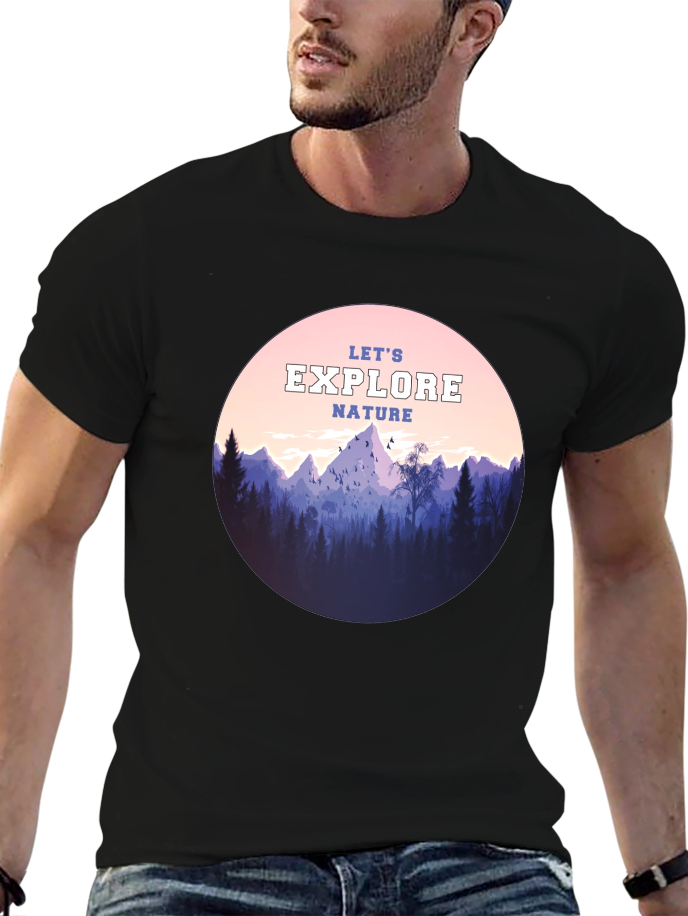 Explore Nature Graphic Tee - Adventure Awaits!