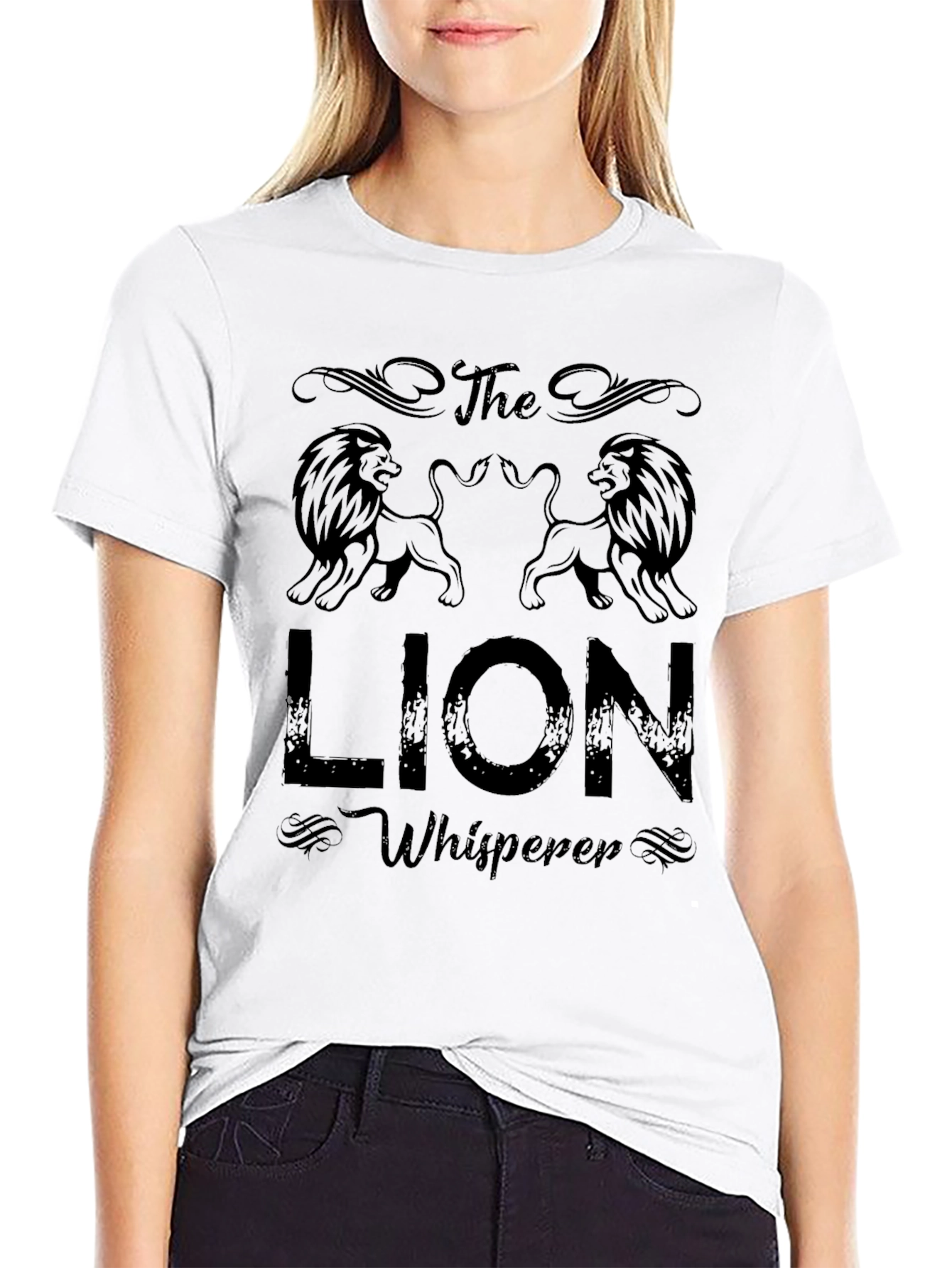 Lion Whisperer Graphic Print T-Shirt