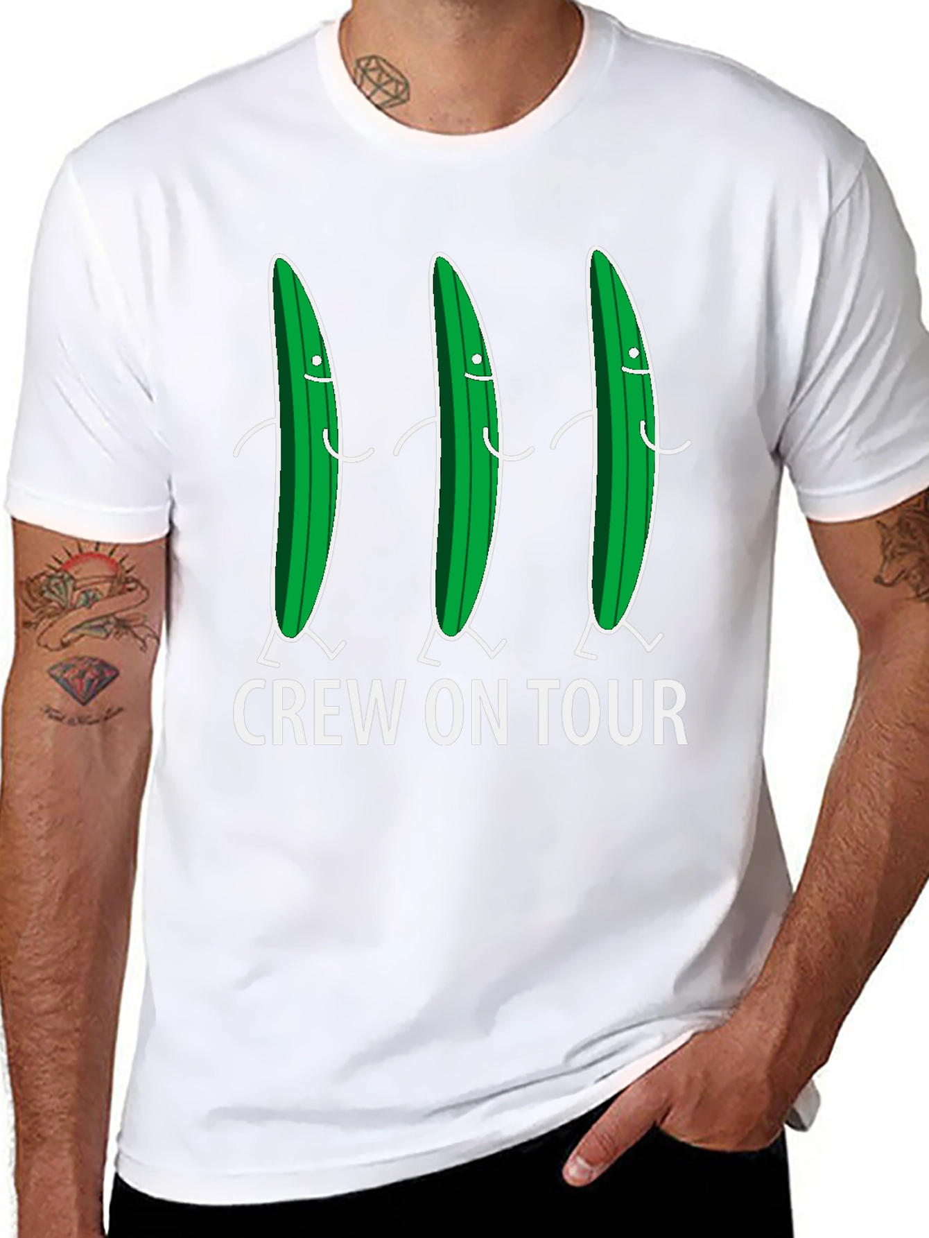Crew On Tour Pickle Graphic Tee - Black