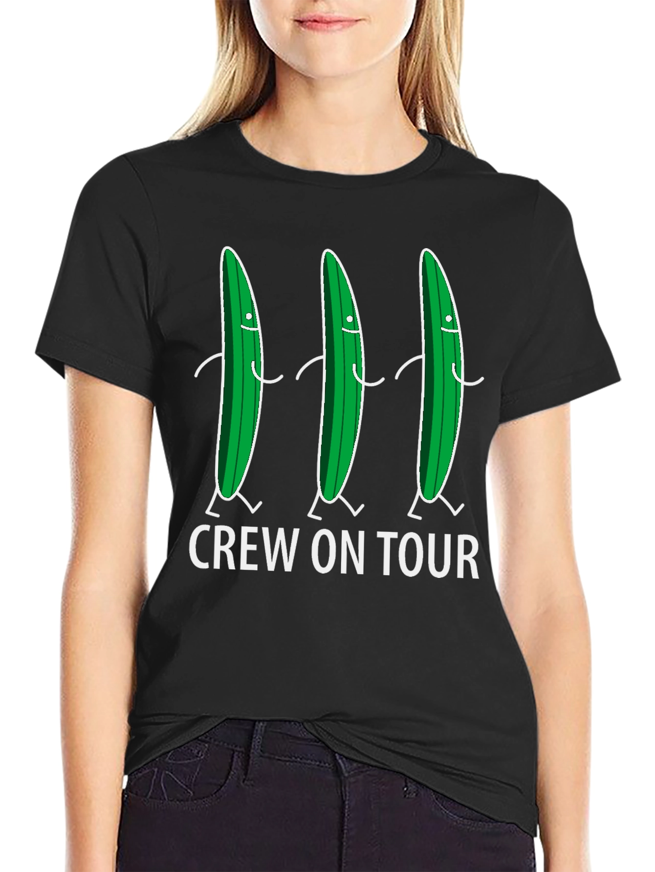 Crew On Tour Pickle Graphic Tee - Black