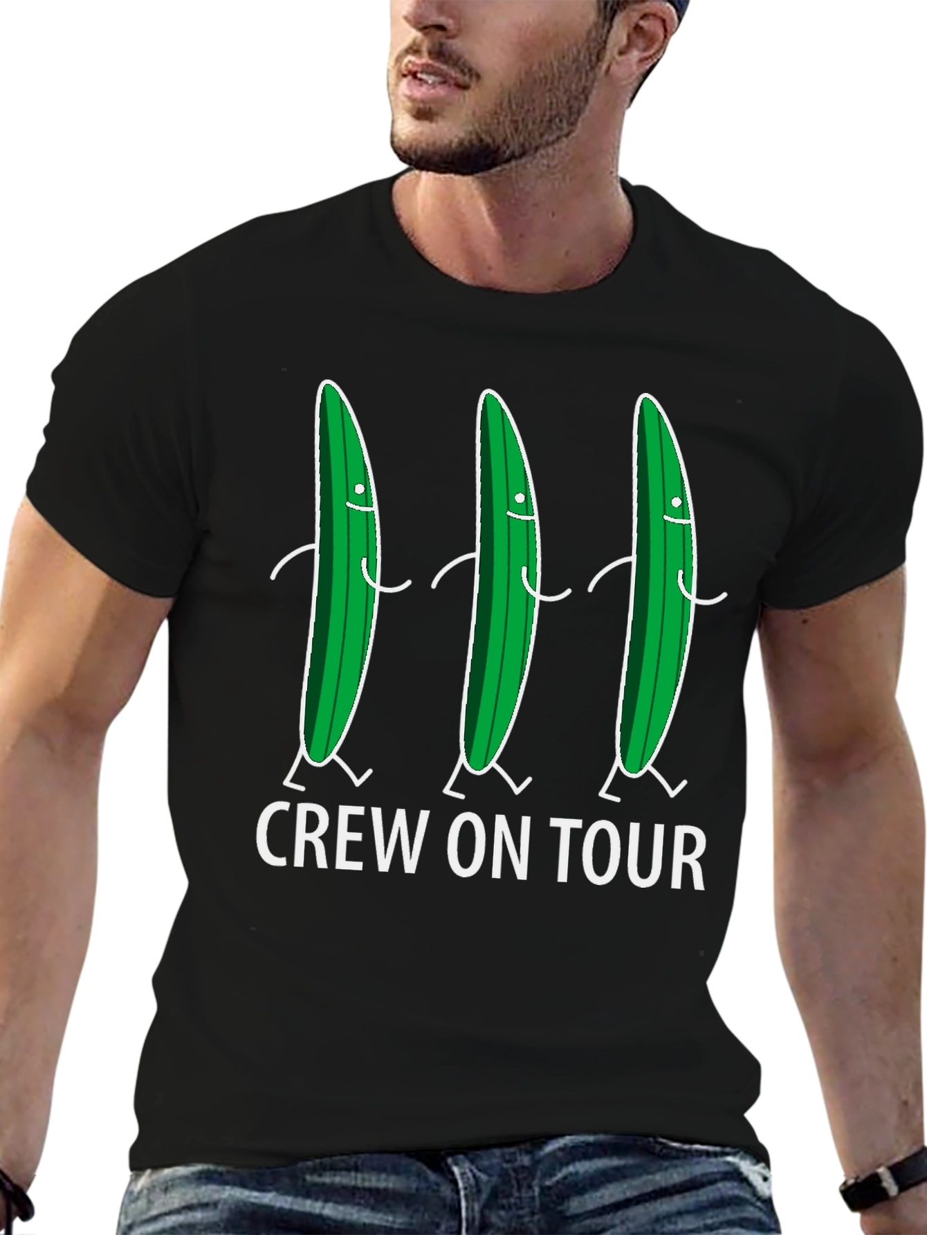 Crew On Tour Pickle Graphic Tee - Black