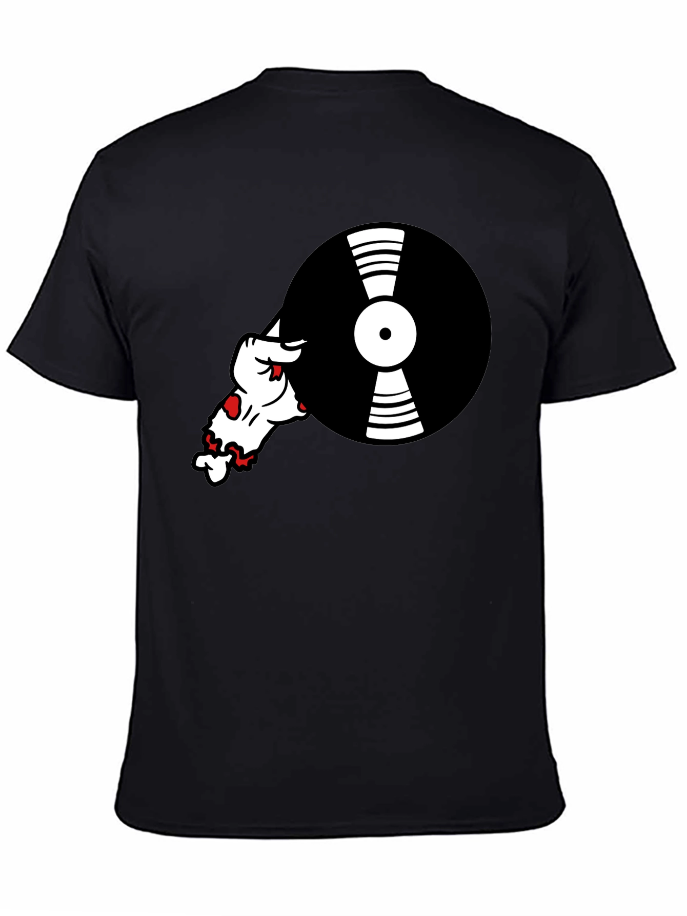 Cool DJ Dog Black T-Shirt
