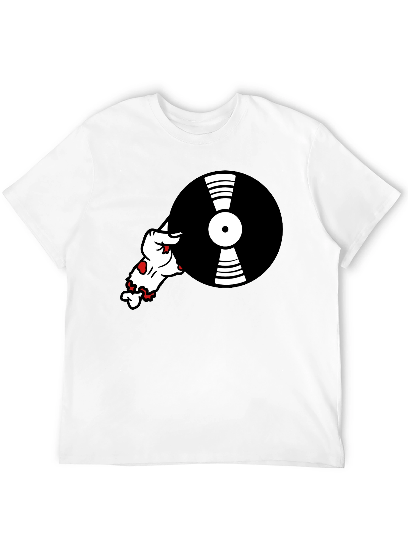 Cool DJ Dog Black T-Shirt