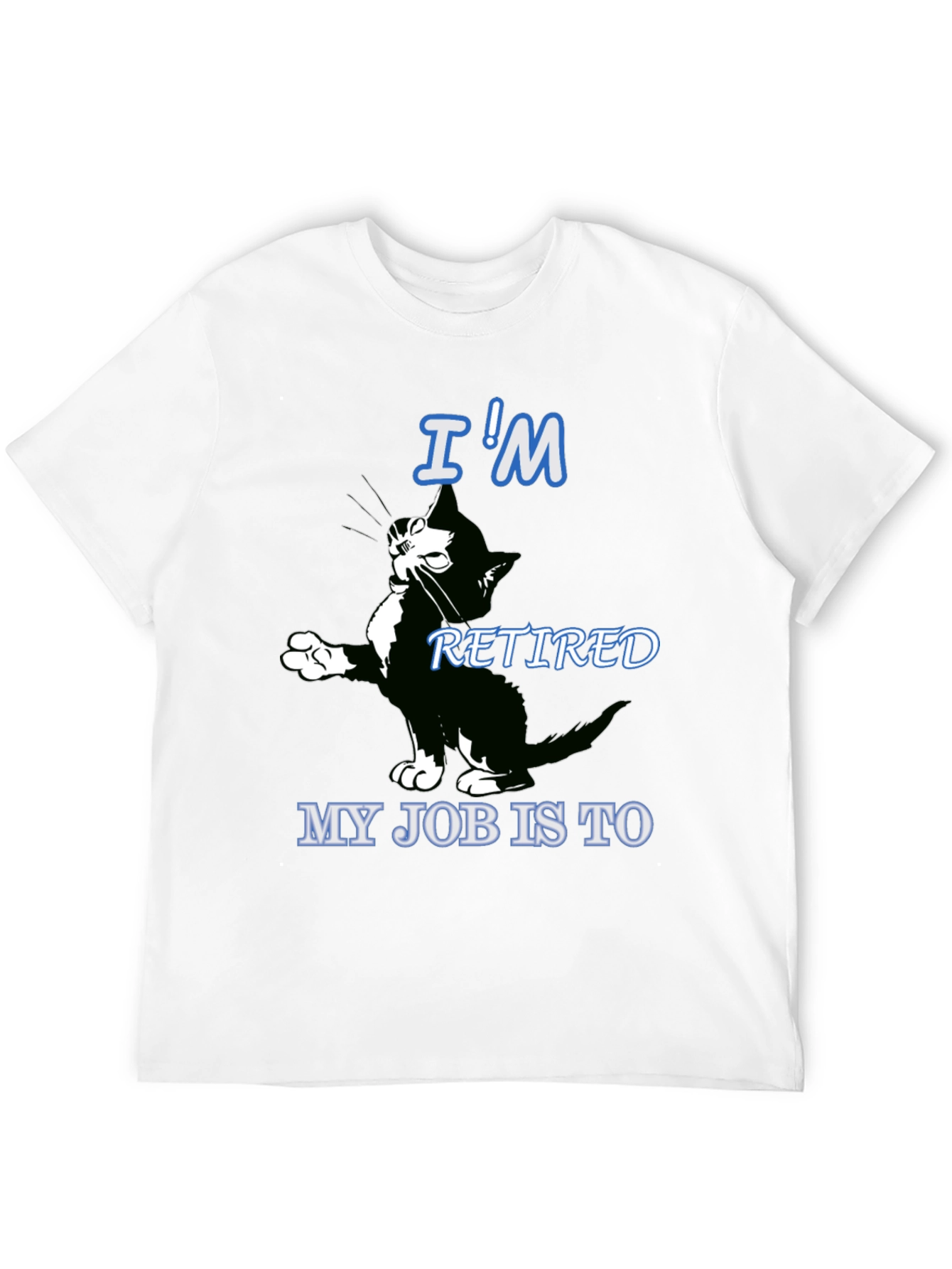 Retired Cat Graphic T-Shirt