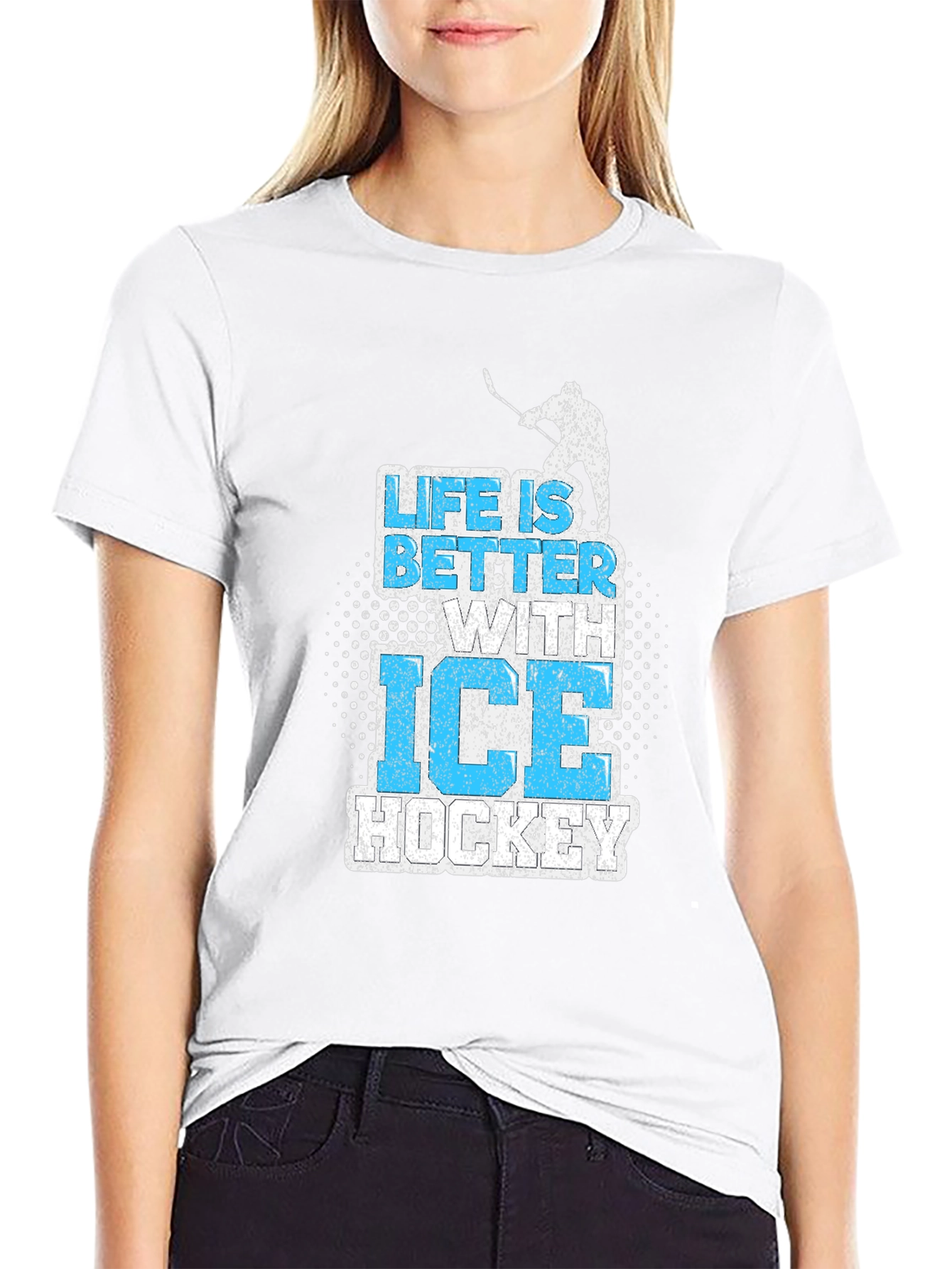 Life is Better with Ice Hockey Graphic T-Shirt