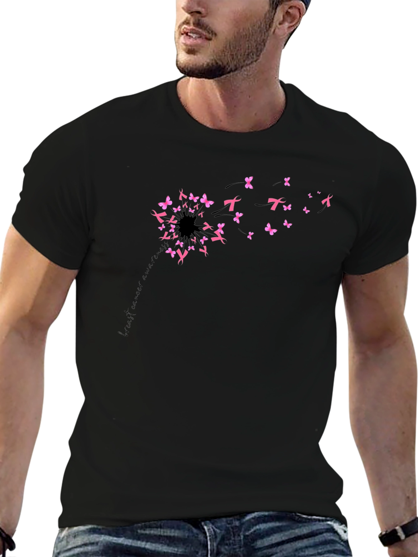 Breast Cancer Awareness Dandelion T-Shirt